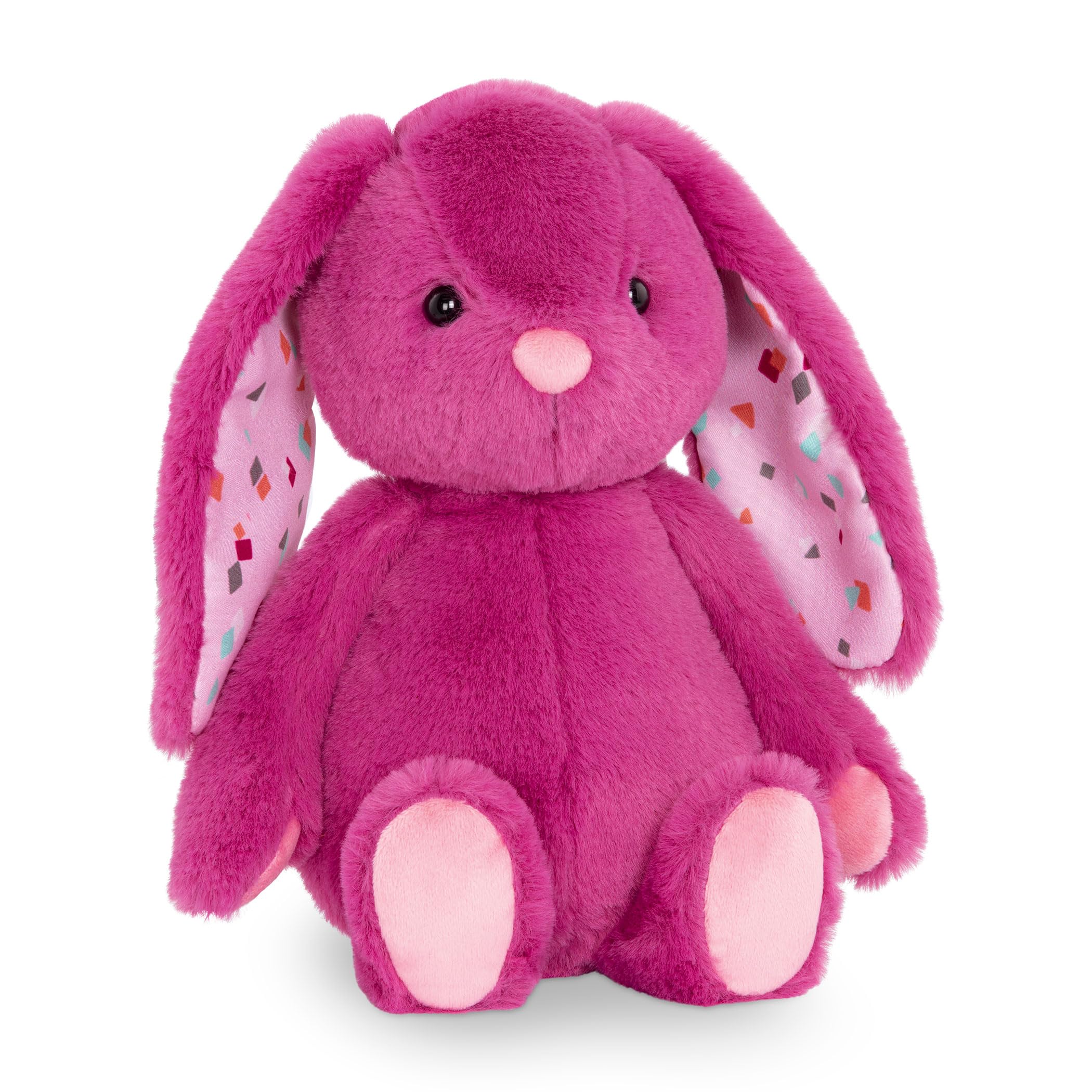B. Toys Happy Hues Plush Bunny - Super Soft Stuffed Animal for Babies & Toddlers - Plumberry Pink 1