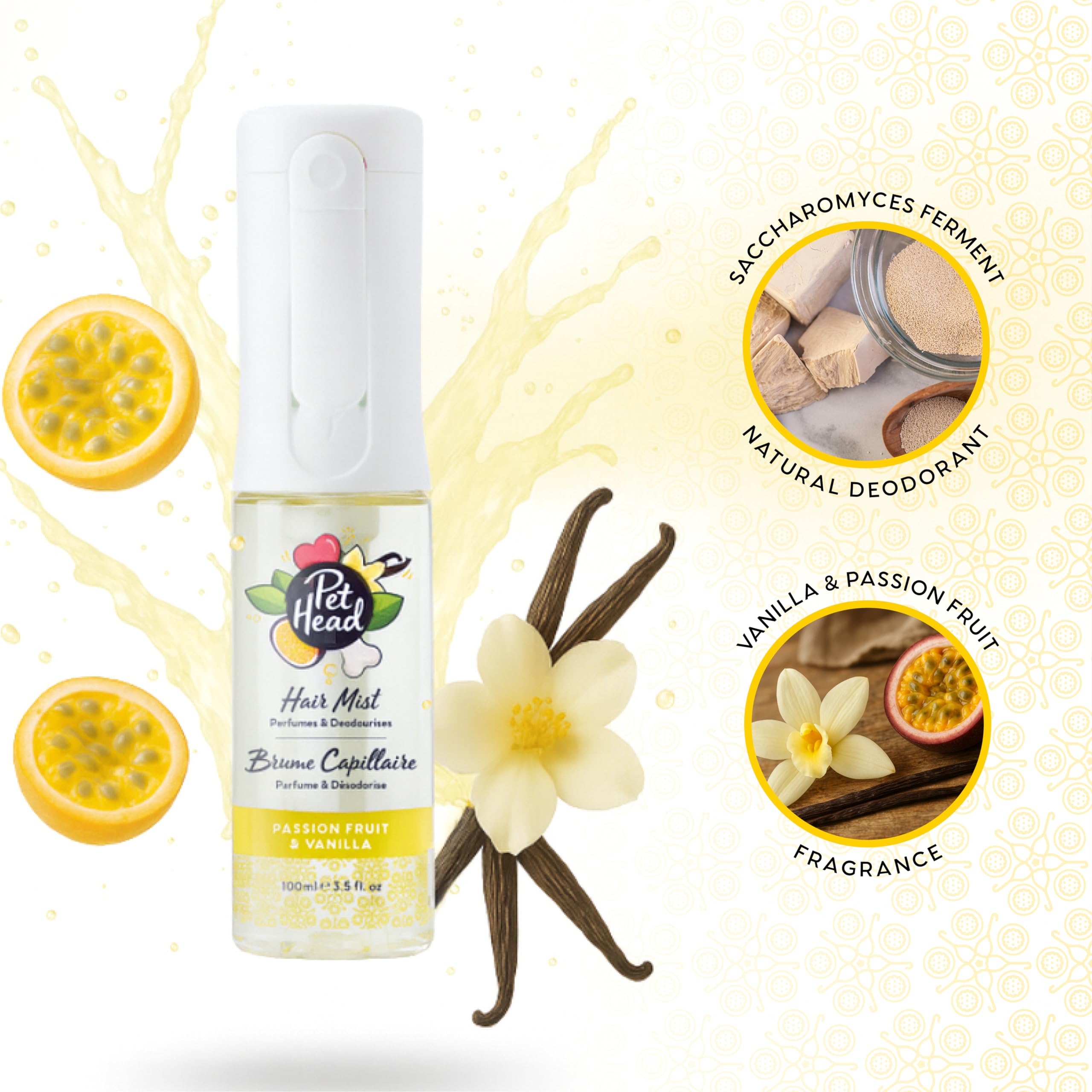 Pet Head Passion Fruit & Vanilla Hair Mist - 100 ml 3