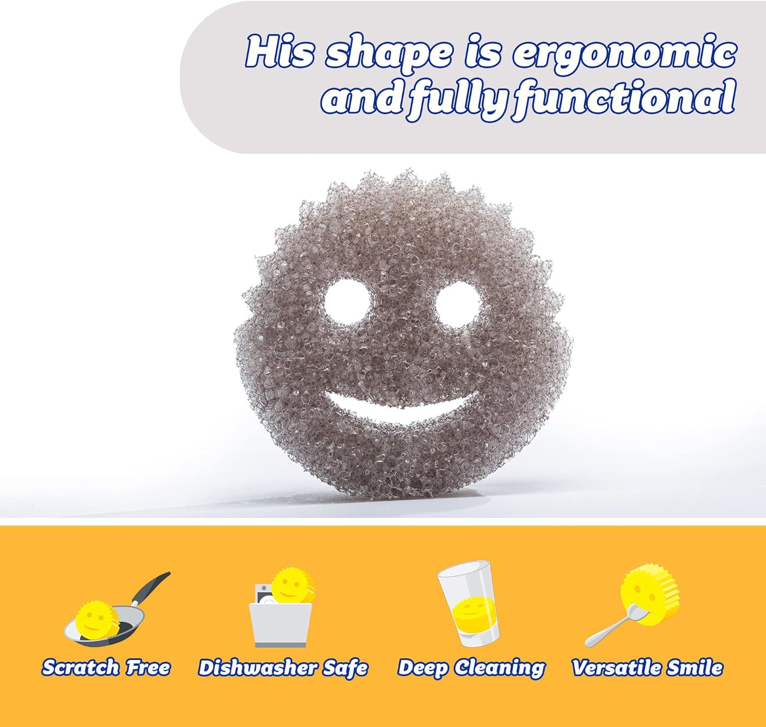 Scrub Daddy - SDSTGY FlexTexture Cleaning Sponge for Kitchen & Home 6