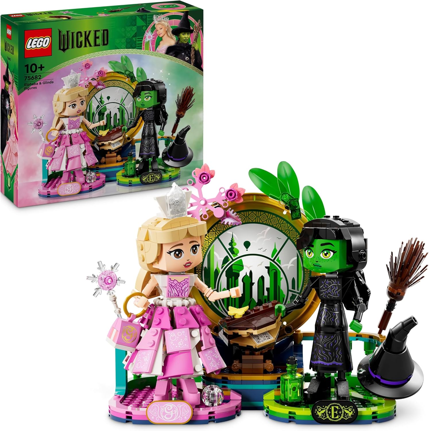 LEGO Wicked Elphaba & Glinda Figures 75682 - Building Set for 10+ Year Olds 1
