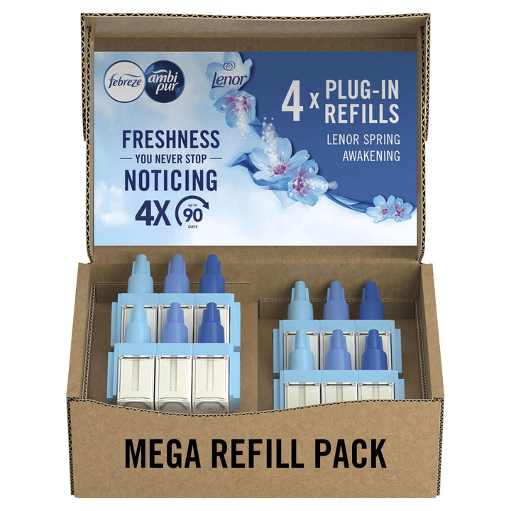 Febreze 3Volution Air Freshener Plug-In Refills (4 x 20ml) - Spring Awakening