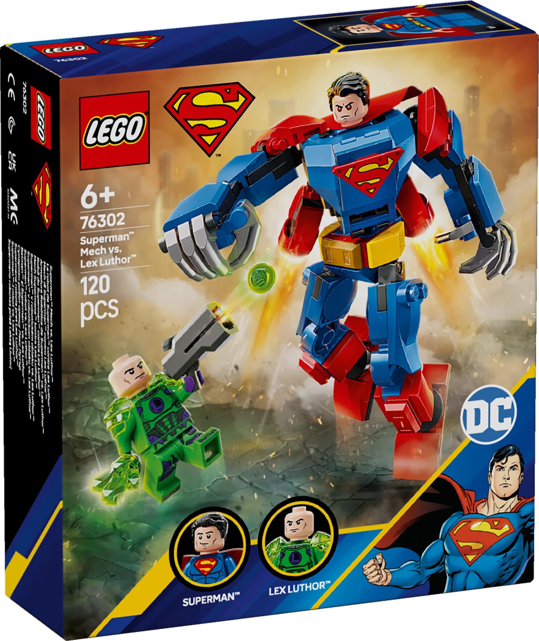 LEGO DC Superman Mech vs. Lex Luthor – Superhelden-Bauset für Kinder ab 6 Jahren 15
