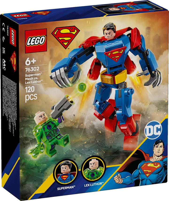 LEGO DC Superman Mech vs. Lex Luthor - Super Heroes Building Playset for Kids 6+