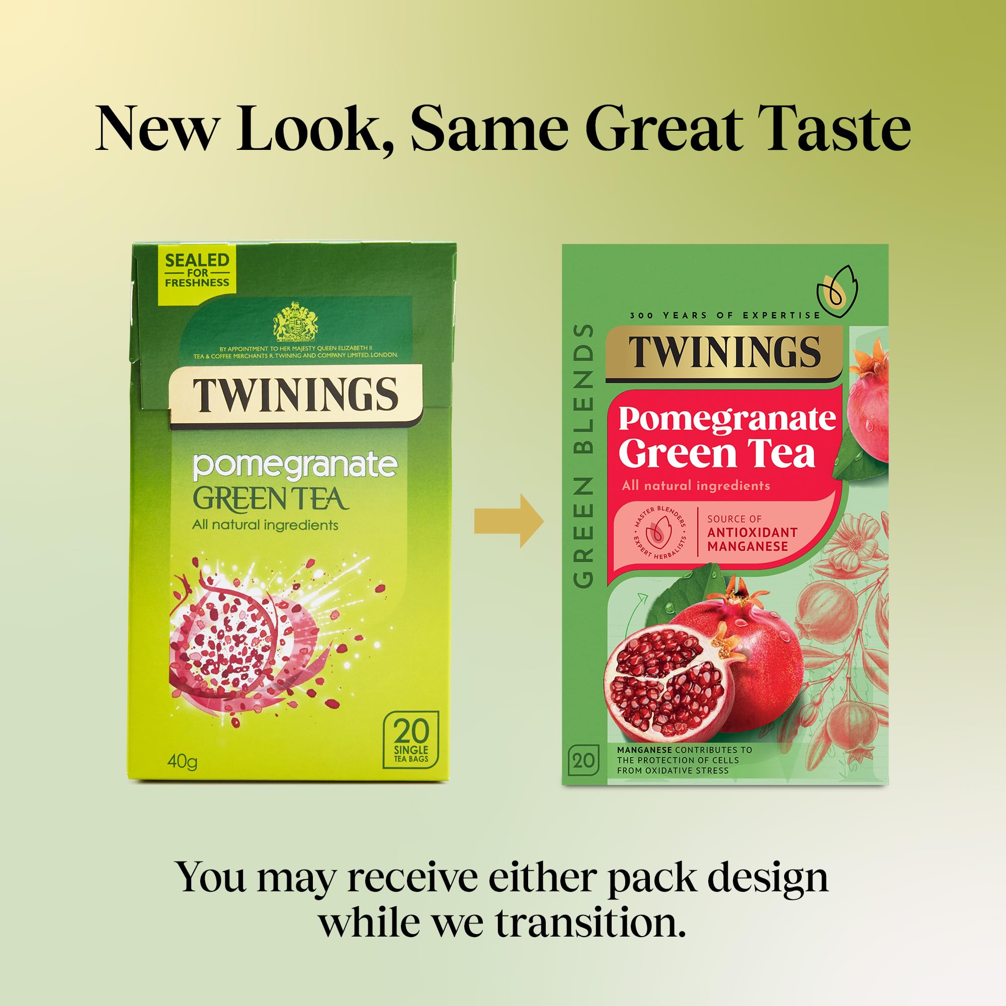 Twinings Grüner Tee &amp; Granatapfel 80 Teebeutel (Multipack mit 4 x 20 Beuteln) 7