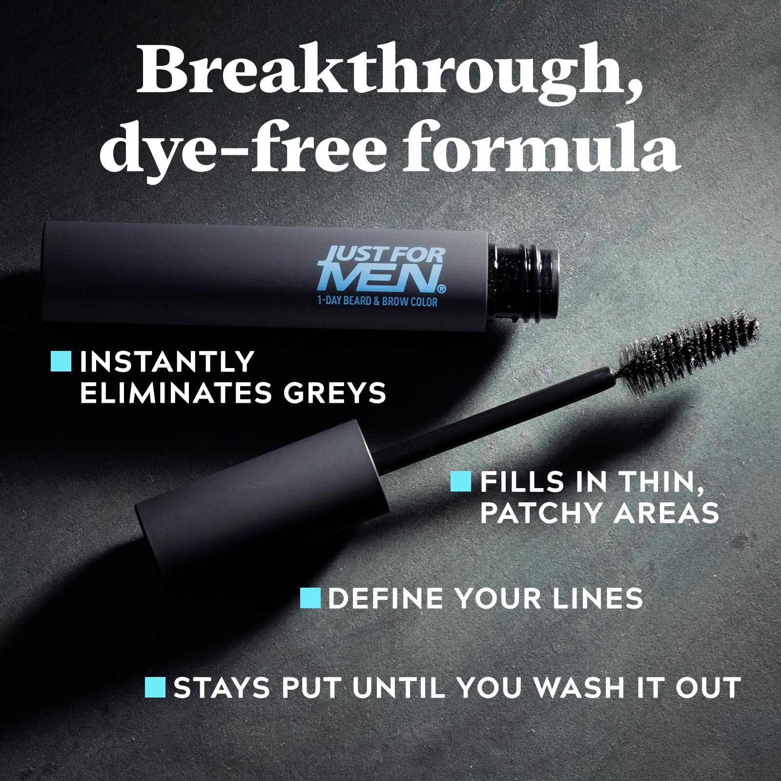 Just For Men 1-Day Beard and Brow Colour Brush - Brown, 9 ml 4