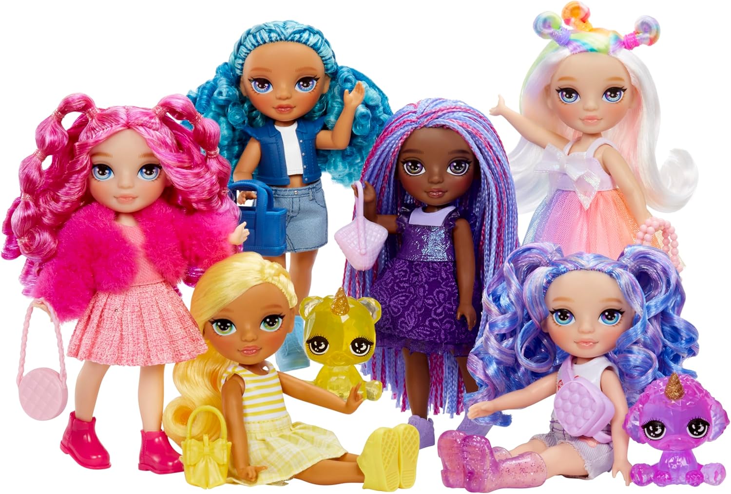 Rainbow High Littles - Magenta Monroe - 14 cm Posable Fashion Doll with Magical Pet 3