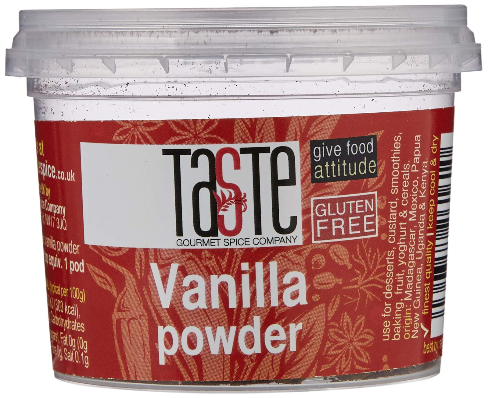 Gourmet Spice Company Vanilla Powder - Concentrated Flavour | 10g Pot | Vegetarian 1