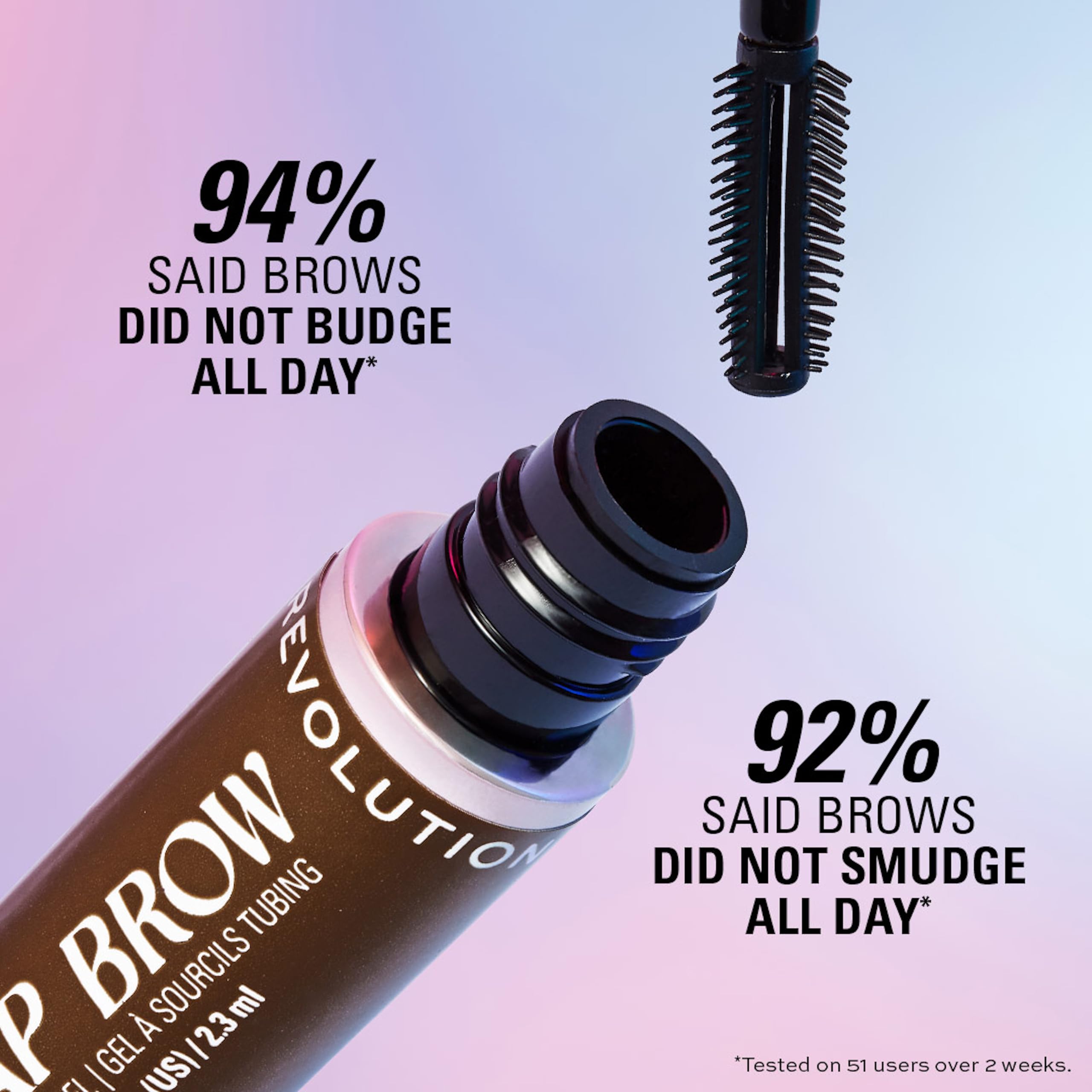 Revolution Beauty London Wrap Brow Tubing Gel - Shape & Sculpt, Dark Brown | Water-Resistant | 2.3 ml 7
