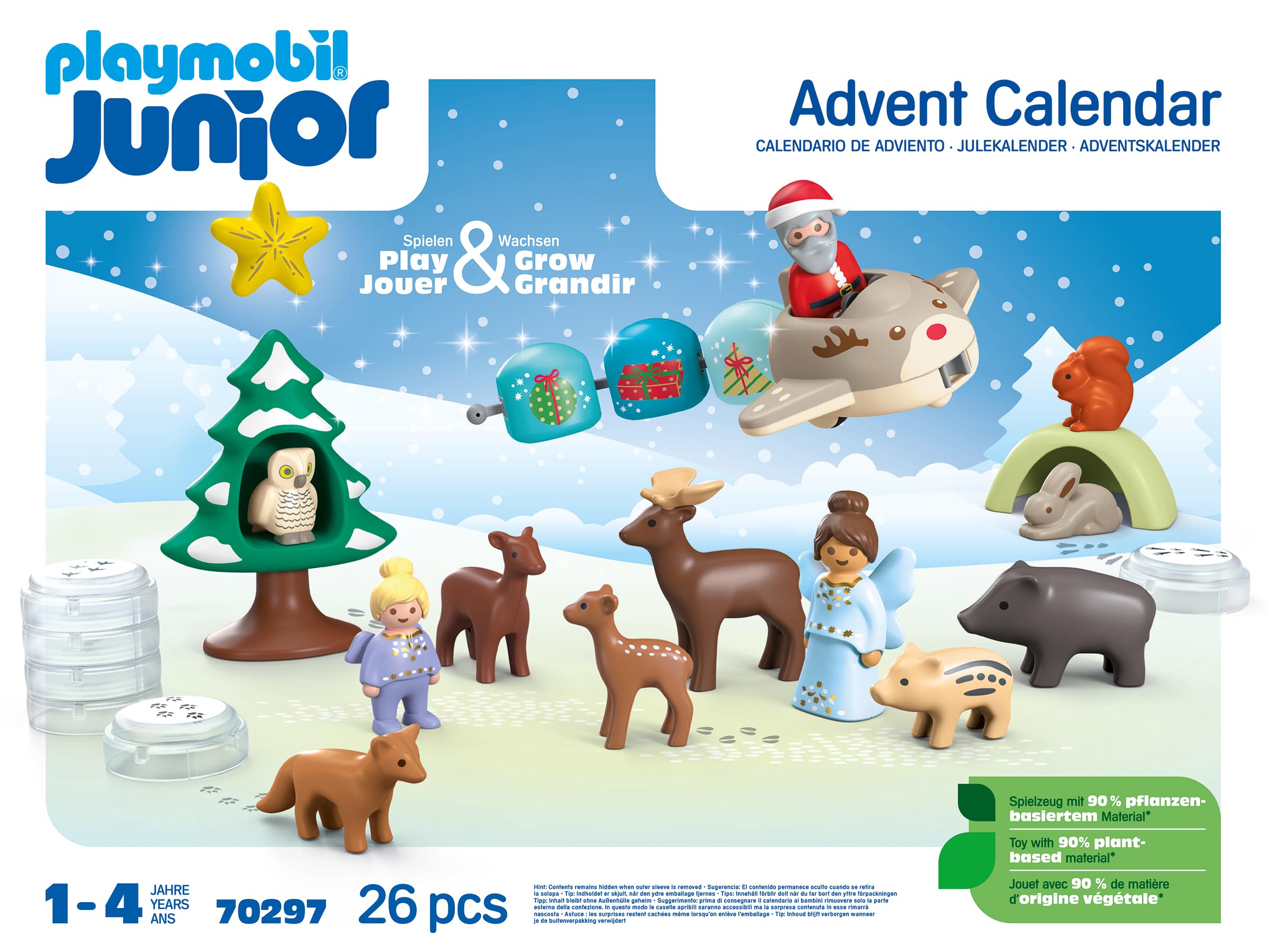 Playmobil 70297 Advent Calendar: Snowy Christmas Playset for Toddlers Ages 1+ 12