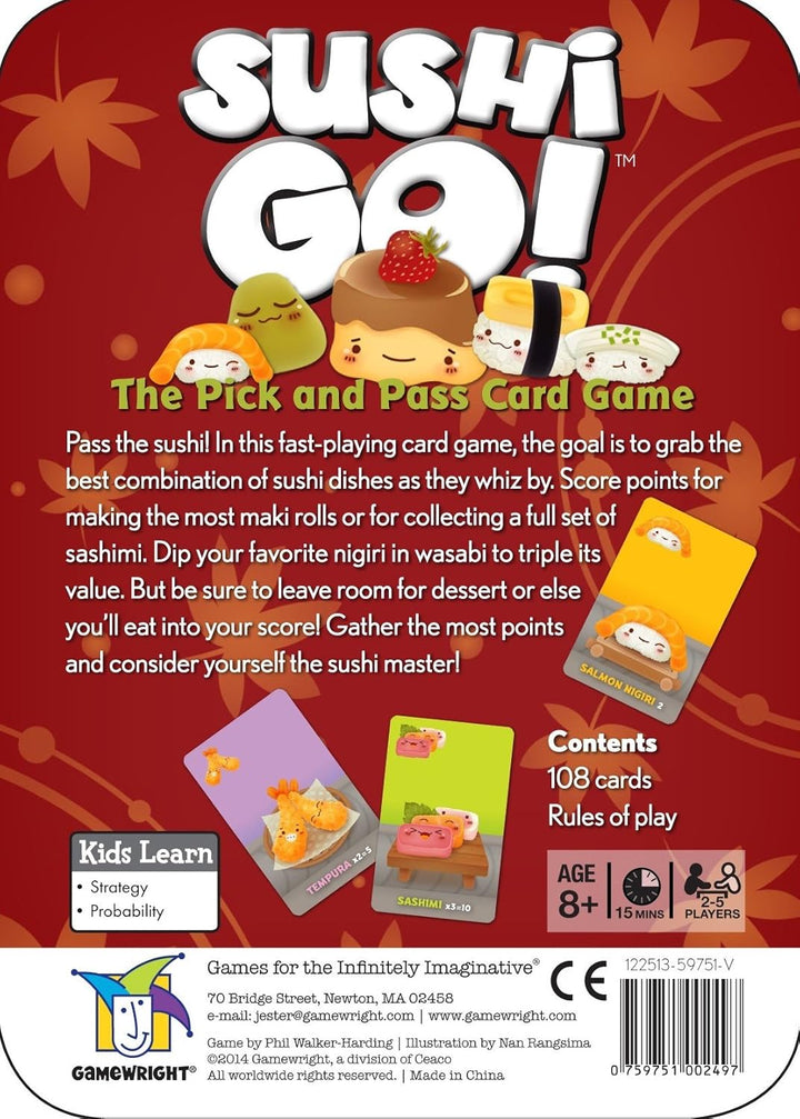 Gamewright Sushi Go Card Game