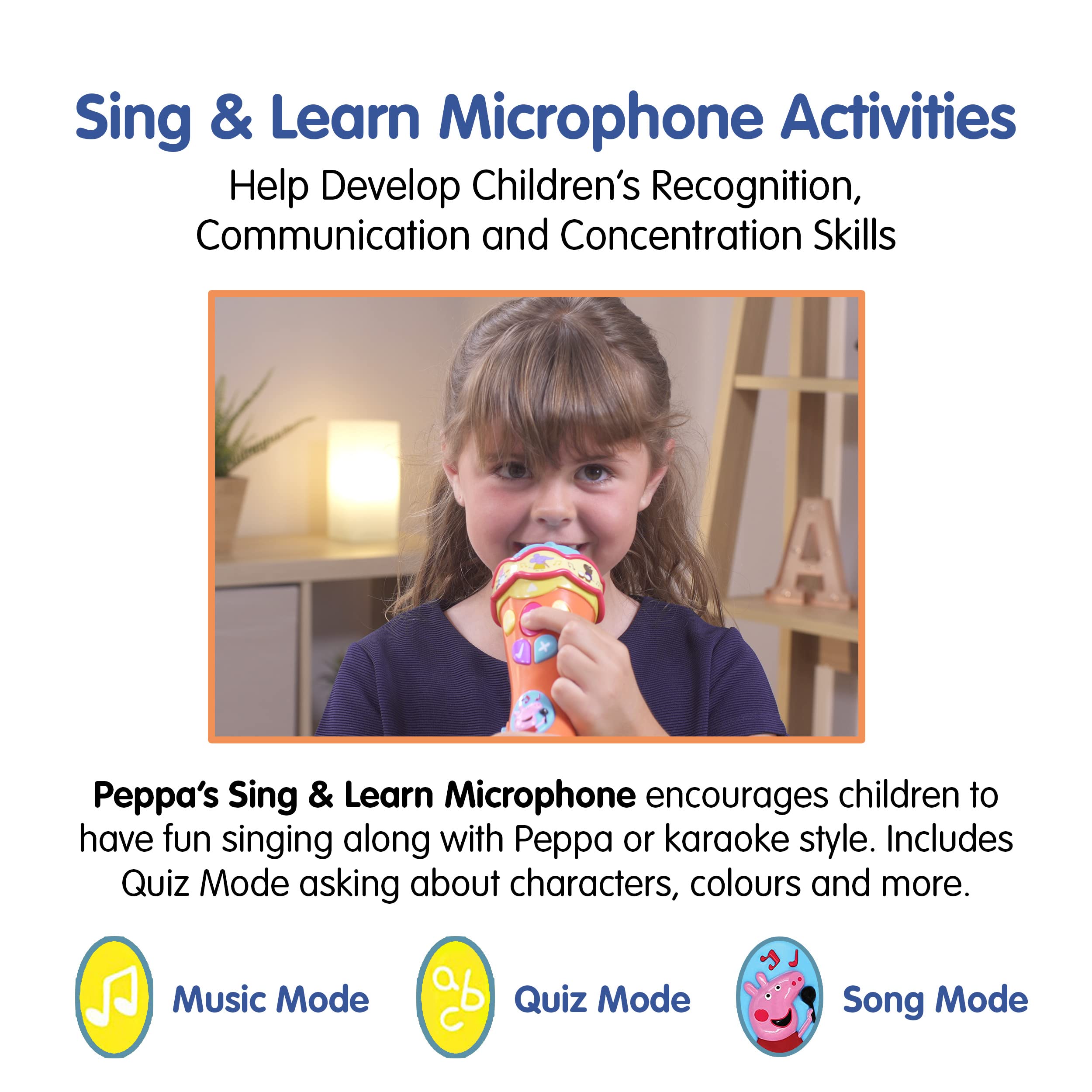 Peppa Pig Singalong & Learn Microphone - Interactive Musical Toy for Toddlers 2-5 Years 9