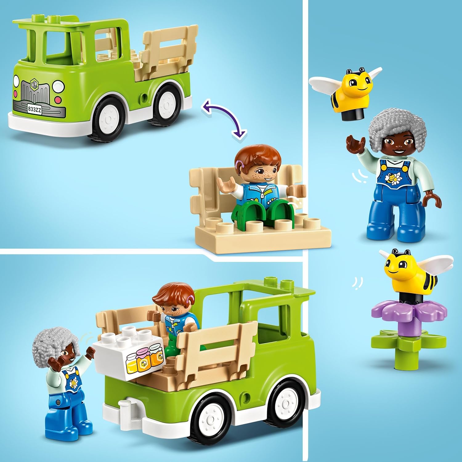 LEGO DUPLO Town Caring for Bees & Beehives - Educational Building Playset for Toddlers 2+