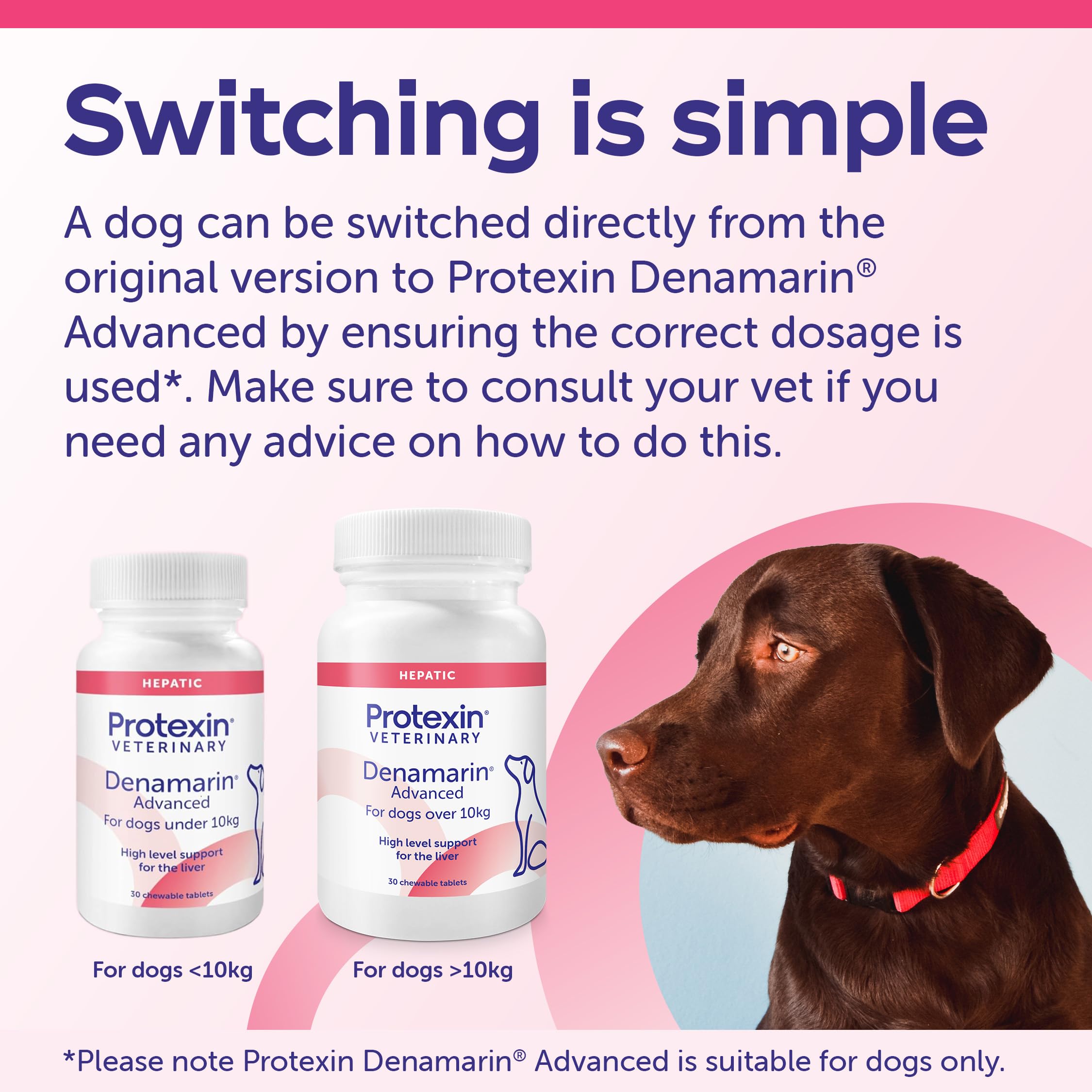 Protexin Denamarin Advanced for Dogs under 10kg - Liver & Antioxidant Support | 30 Tablets