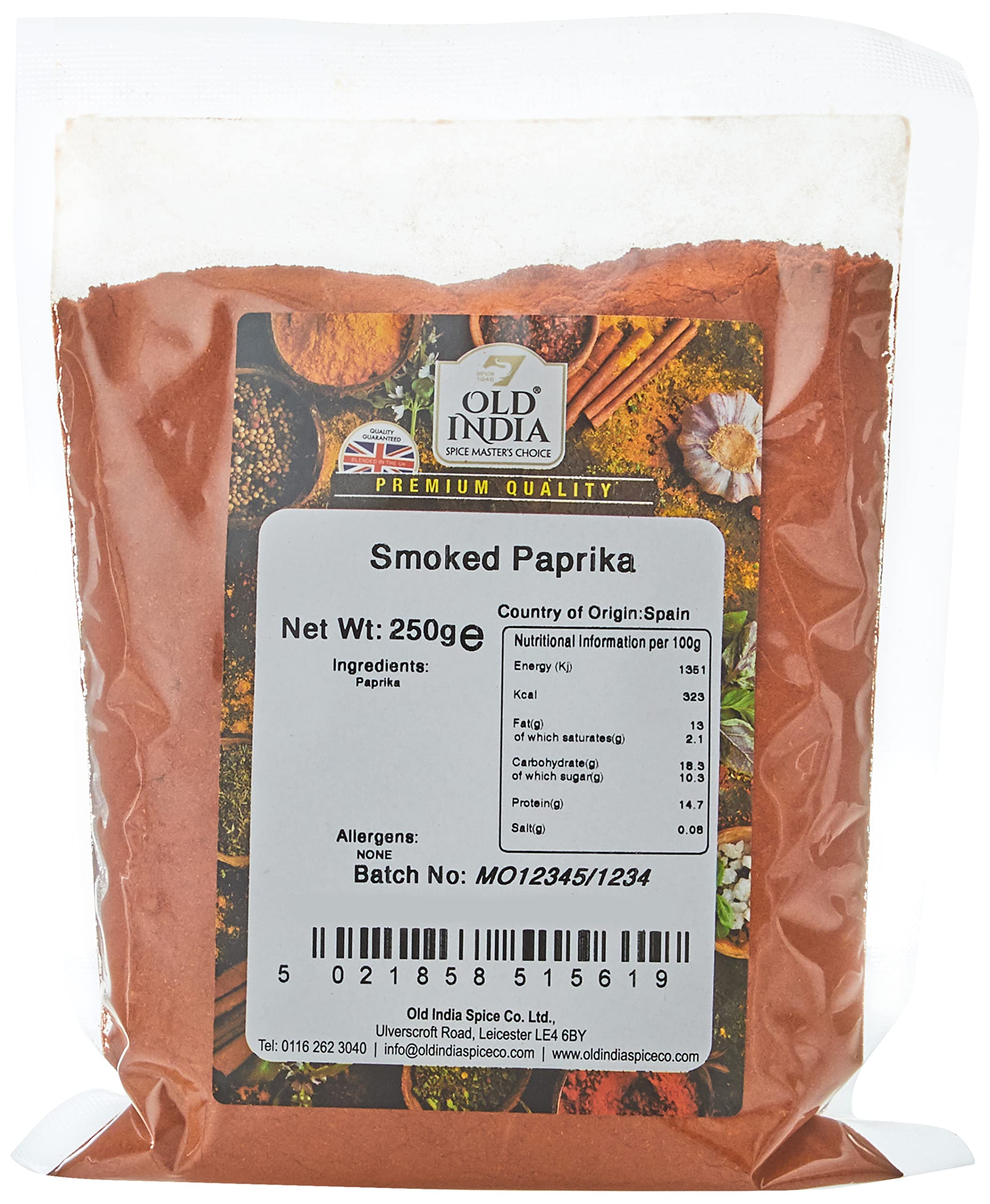 Old India Smoked Paprika Powder - 250g | Natural & Additive Free