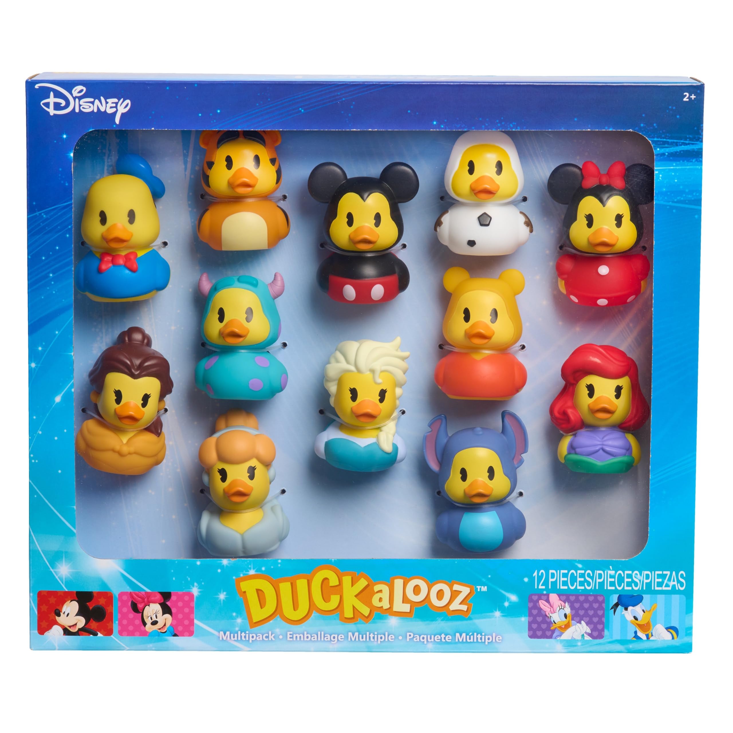 Just Play Disney Duckalooz 12-Pack Novelty Toy Figures | 2.75-Inch Plastic Ducks | Ages 2+ 1