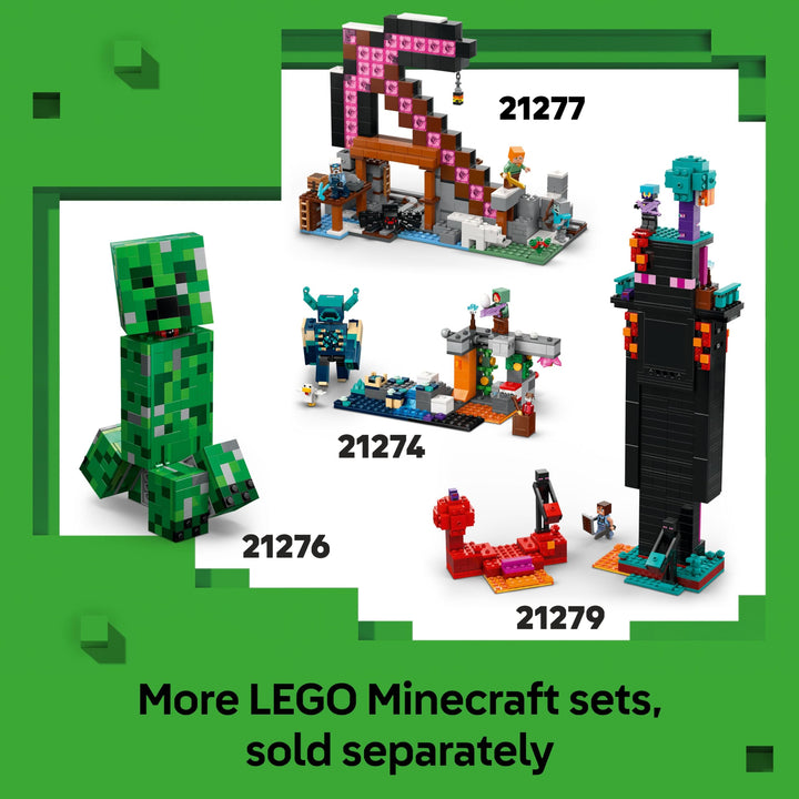 LEGO Minecraft The TNT Jungle House Building Set with Explosion Function - 287 Pieces