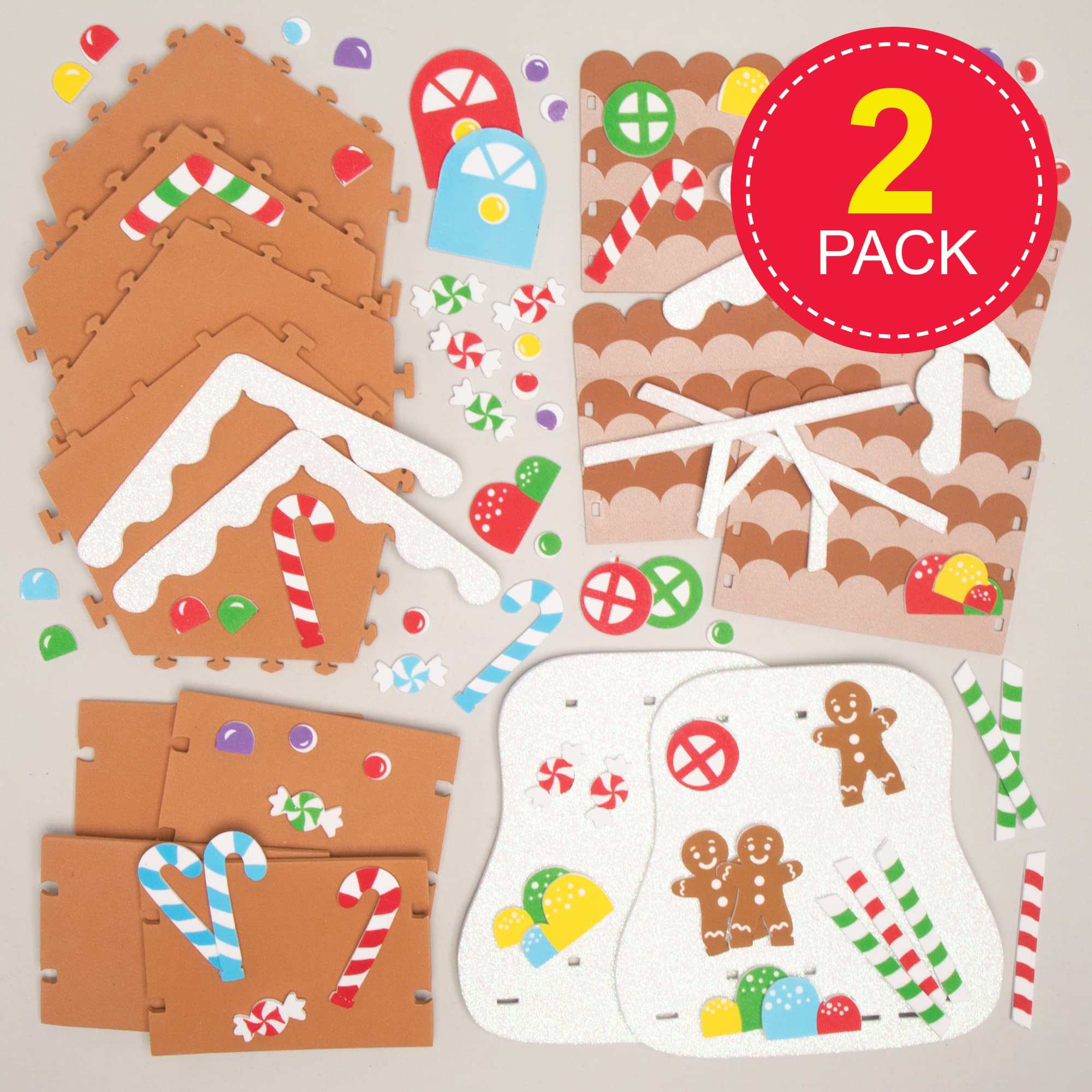 Baker Ross Gingerbread House Craft Kit - Christmas Arts & Crafts for Kids 10