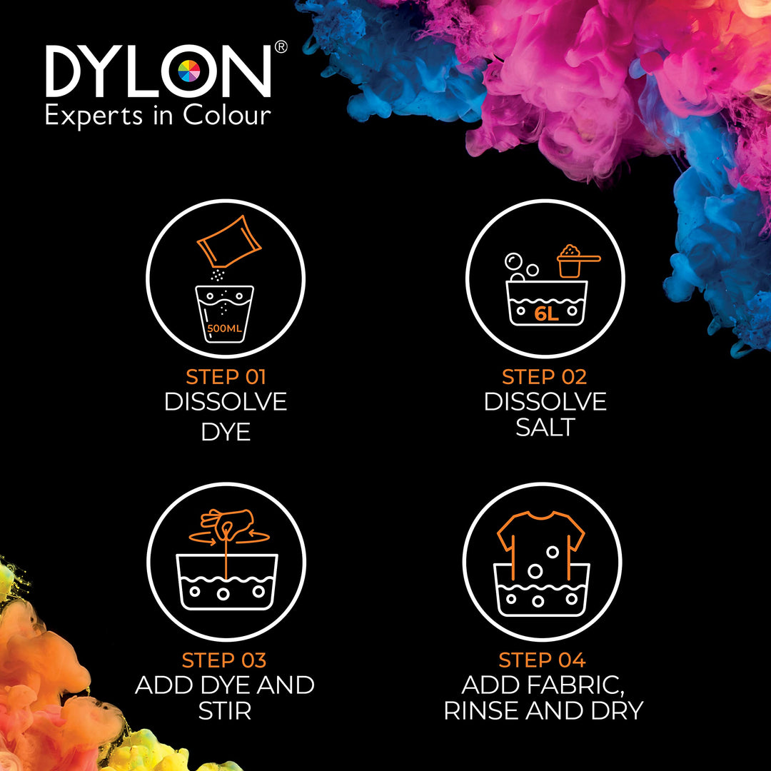 Dylon - Hand Dye Sachet for Fabric, Sunflower Yellow, 50 g