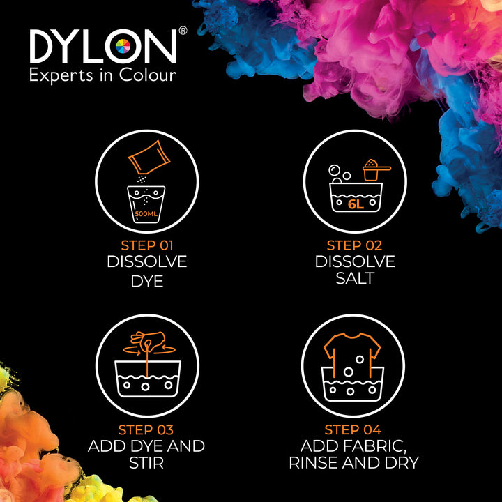Dylon - Hand Dye Sachet for Fabric, Sunflower Yellow, 50 g