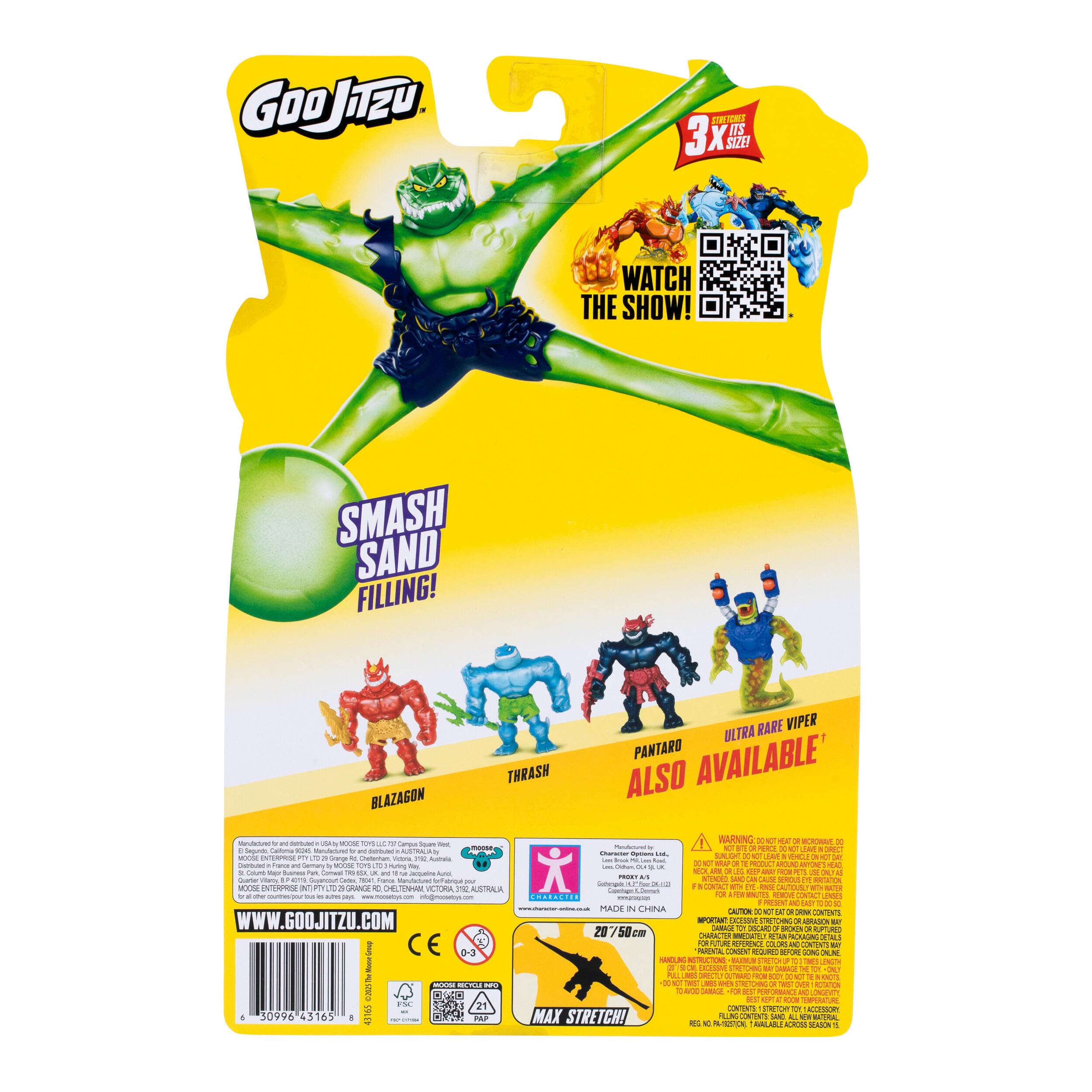Heroes of Goo Jit Zu Rock Jaw Stretchy Action Figure - 5.5 Inch | Multicolor | Ages 4+ 3