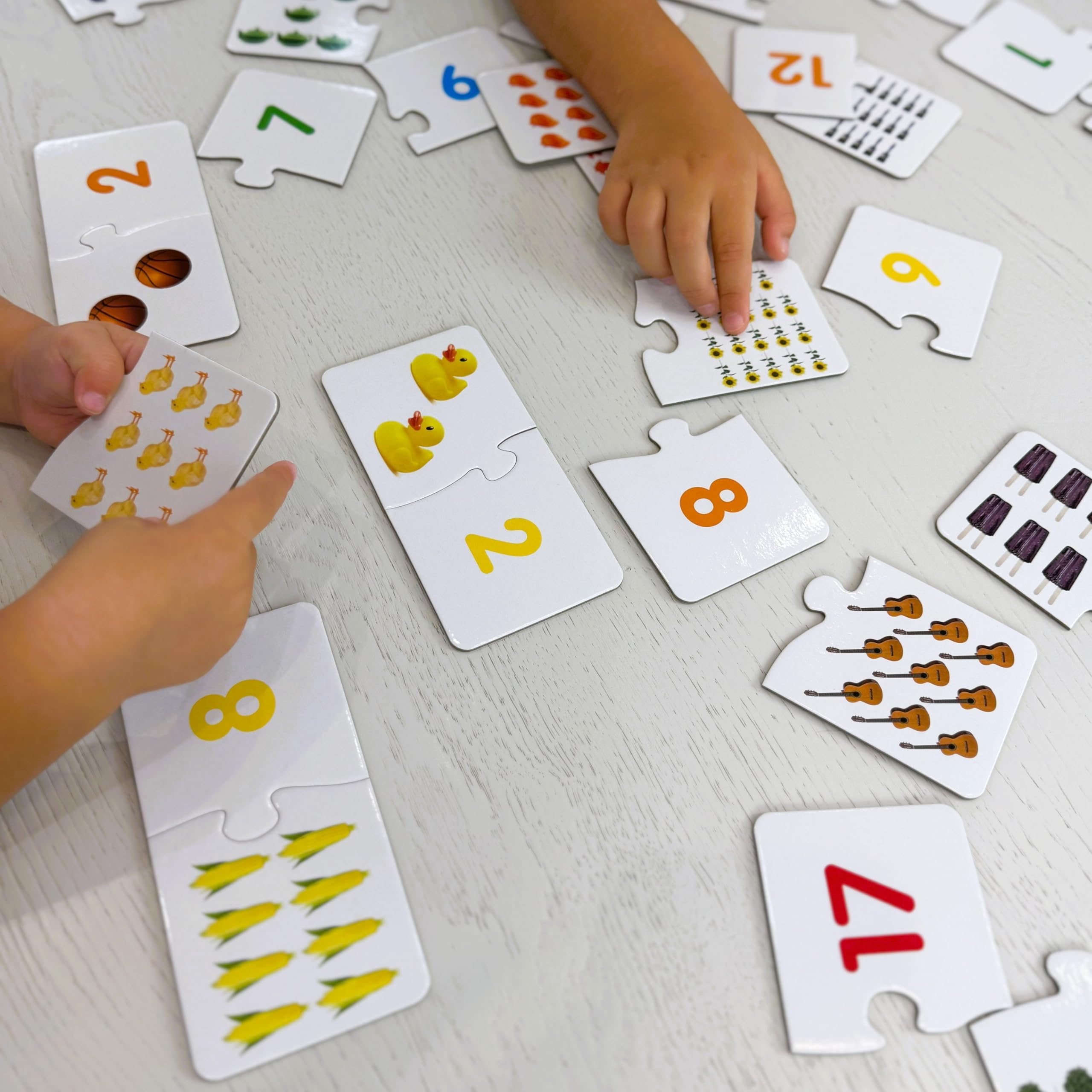 The Learning Journey Match It - Counting Memory Game | 30 Self-Correcting Puzzle Sets | Ages 3+ 4