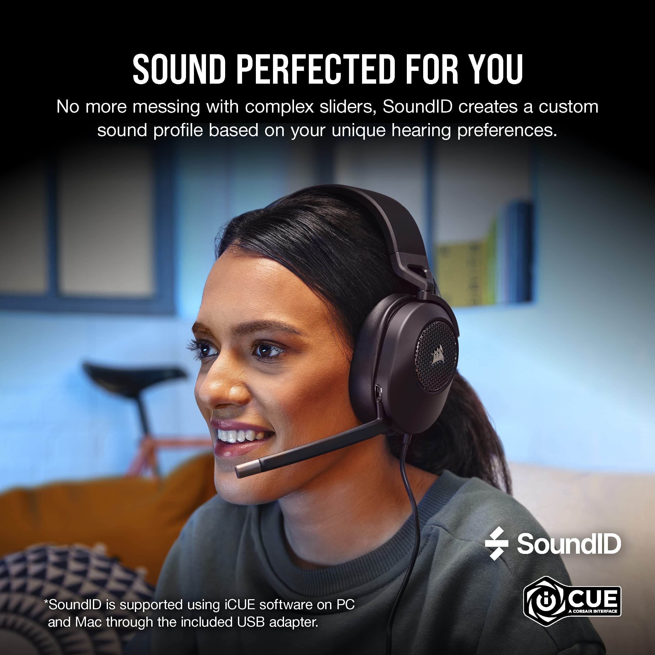 Corsair HS65 Surround Wired Gaming Headset - Dolby 7.1 Surround Sound - Son 4