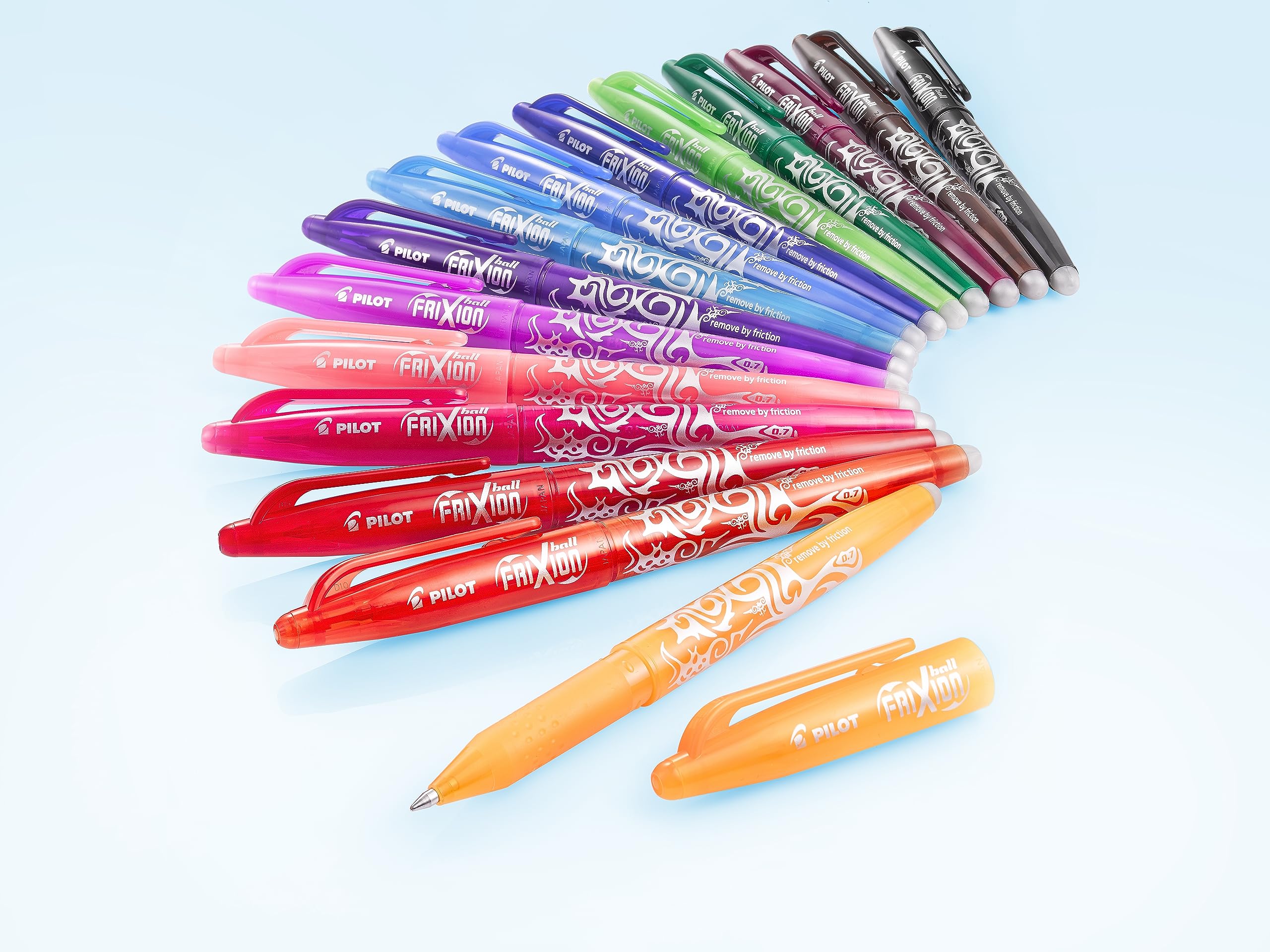 PILOT FriXion Ball Clicker Erasable Gel Rollerball Pen Set - Medium 0.7mm Tip, Green Ink 6