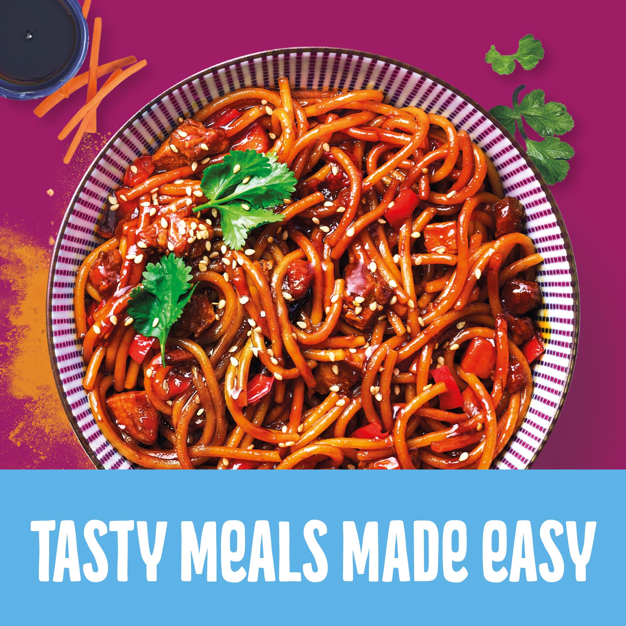 MAGGI Global Kitchen Teriyaki Noodles with Chicken - Ready in 2 Minutes | 260g 2