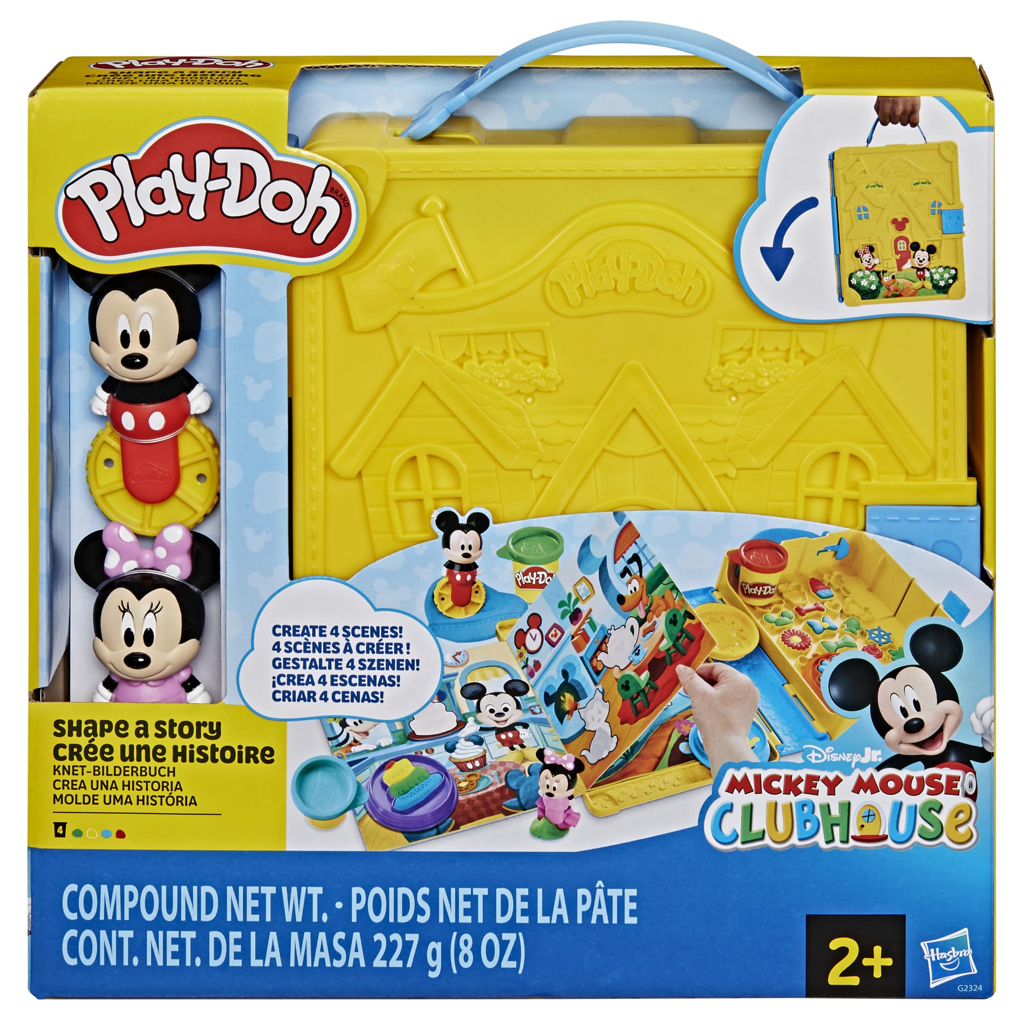 Play-Doh Disney Junior Shape a Story Playset | Ages 2+ | Includes 4 Cans Compound 2