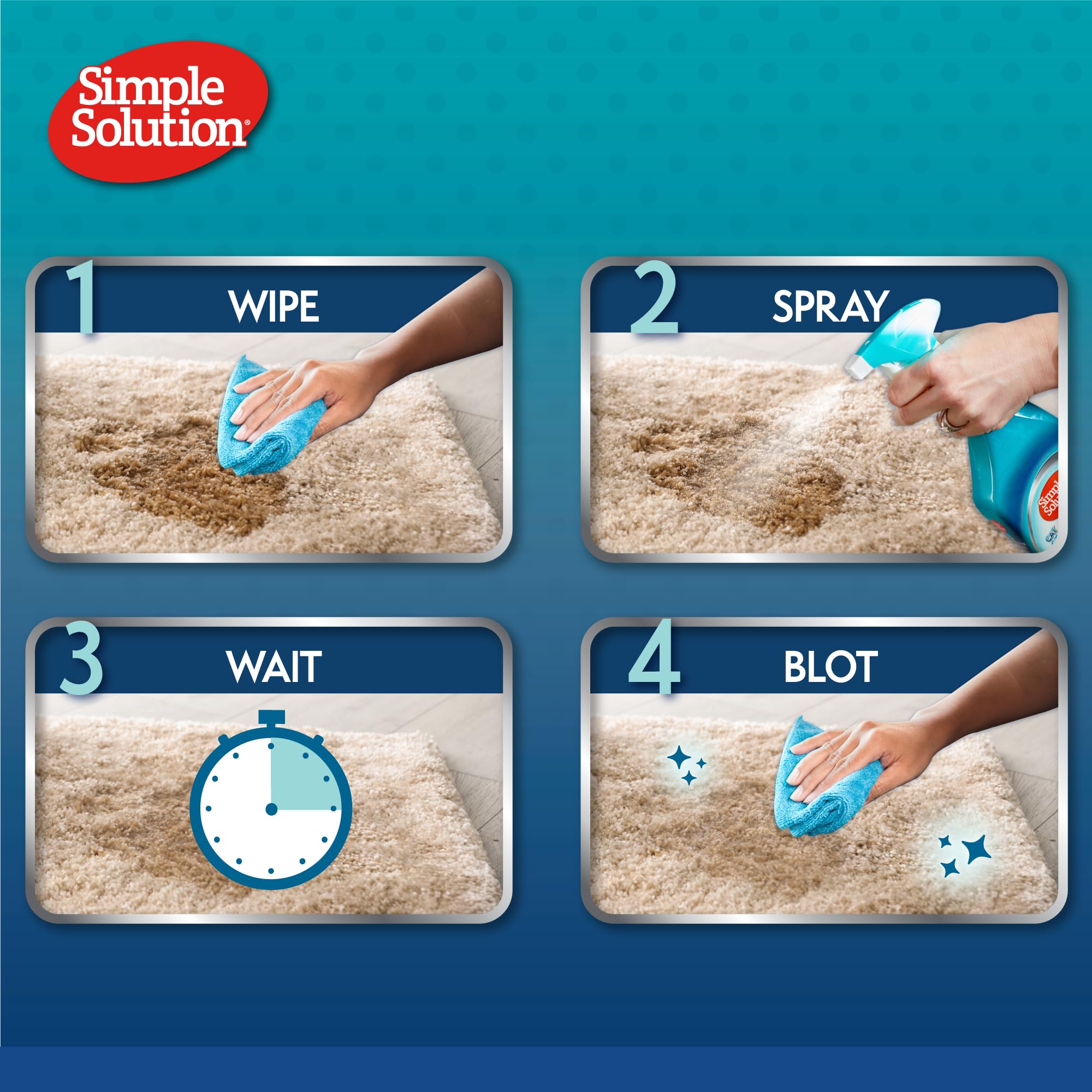 Simple Solution Hard Floor Pet Stain and Odour Remover - Dual Action Cleaner | 750 ml | Vanilla Scent 4