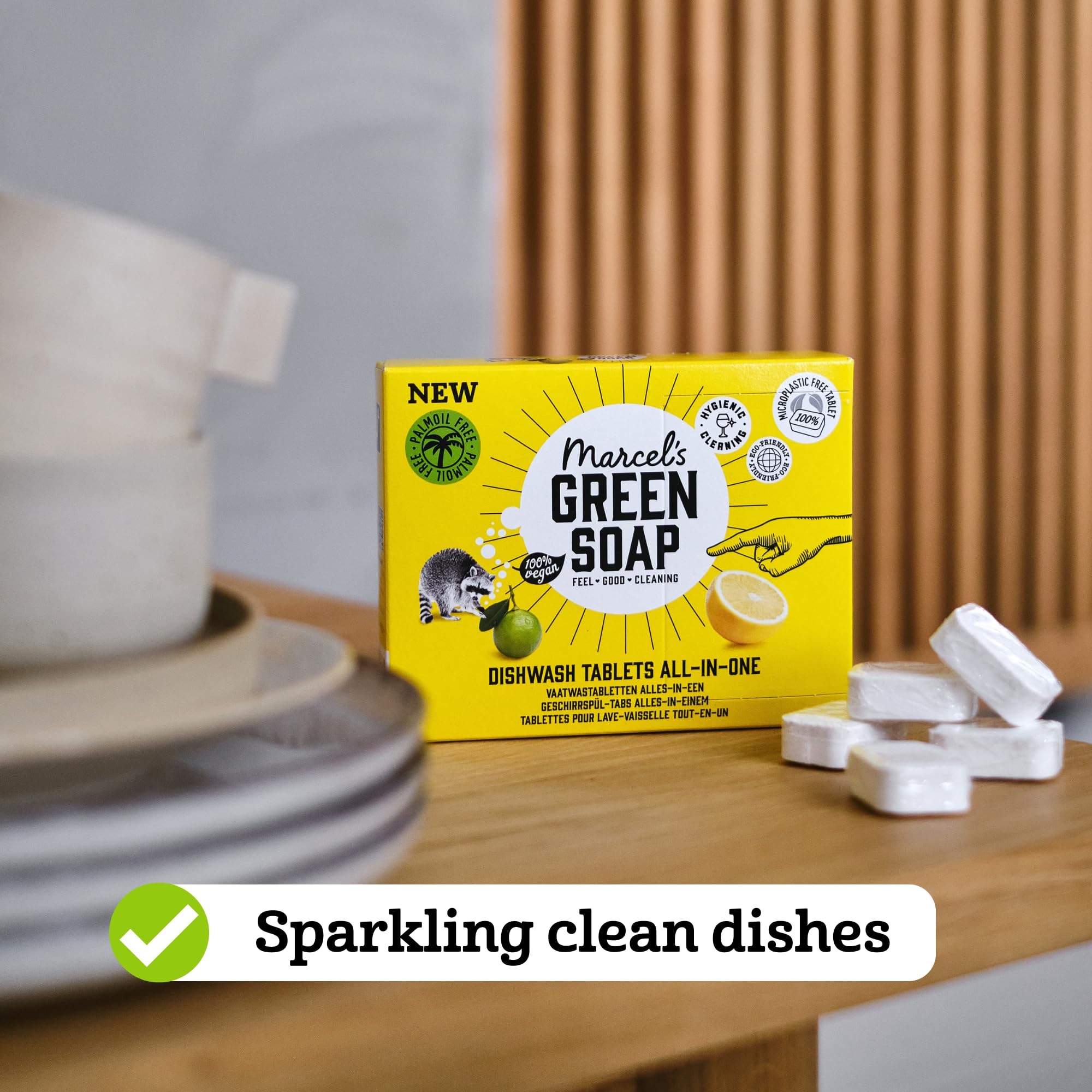 Marcel's Green Soap Dishwasher Tablets All-in-One - Thumbnail 5