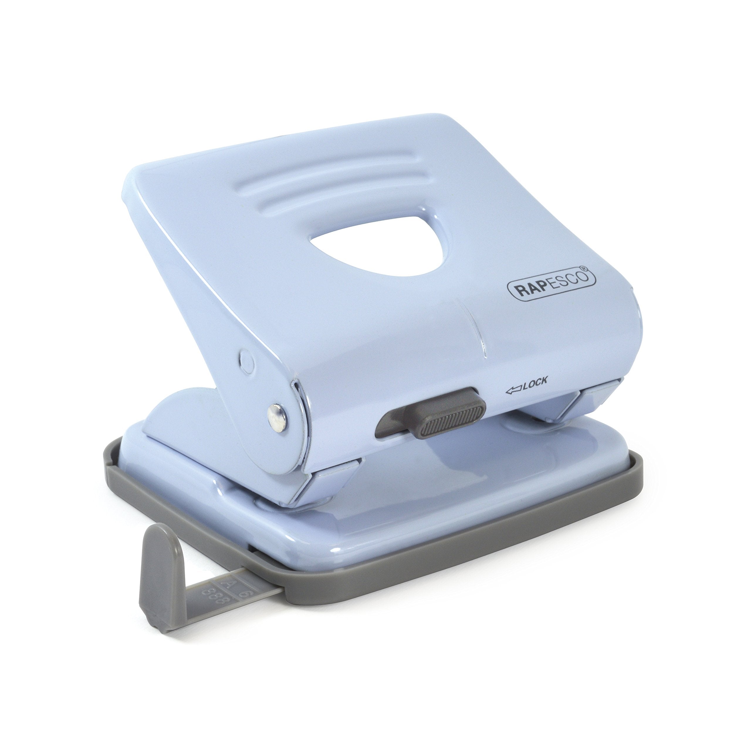 RAPESCO 1359 2-Hole Metal Punch - 25 Sheet Capacity | Powder Blue | 80mm Distance 1