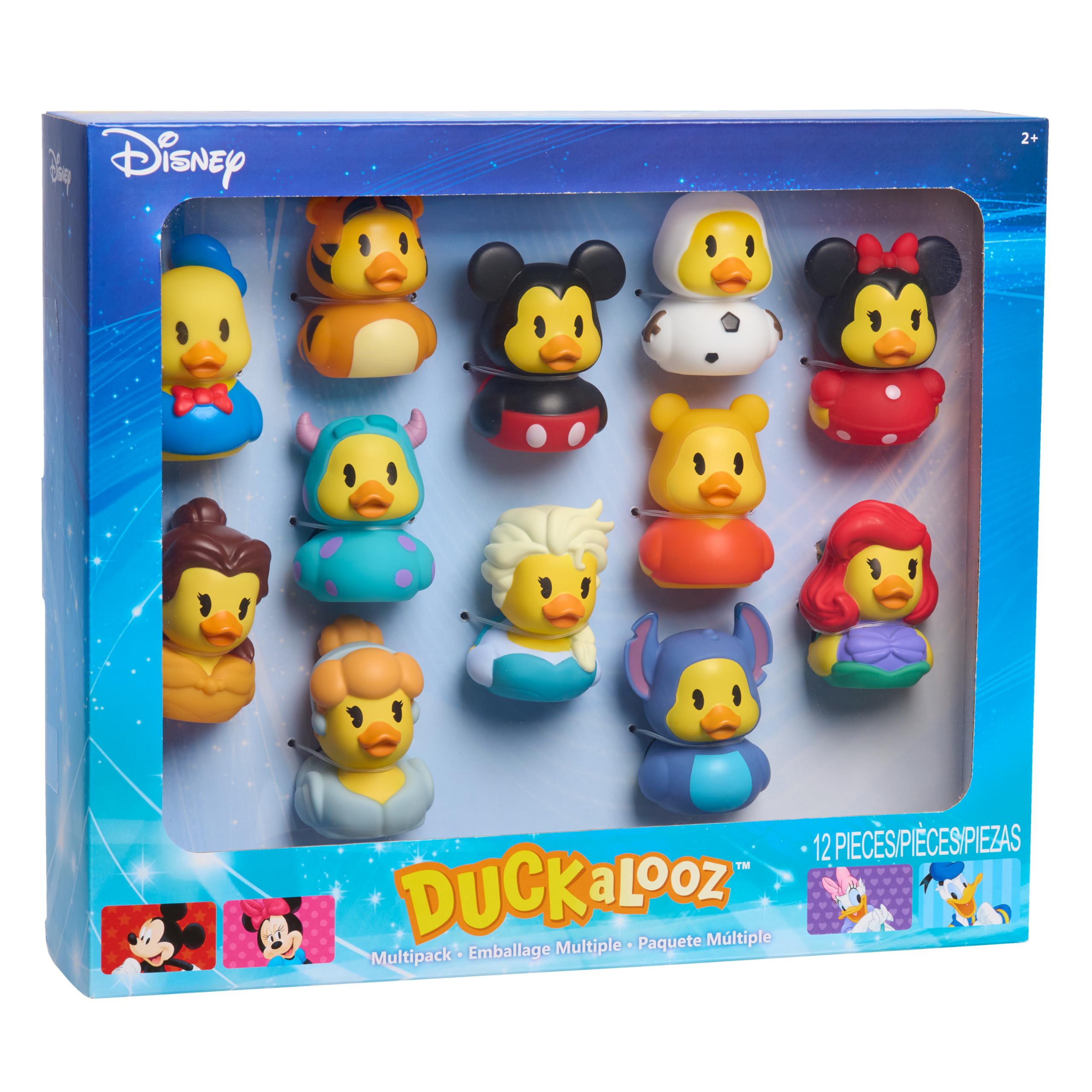 Just Play Disney Duckalooz 12-Pack Novelty Toy Figures | 2.75-Inch Plastic Ducks | Ages 2+ 2