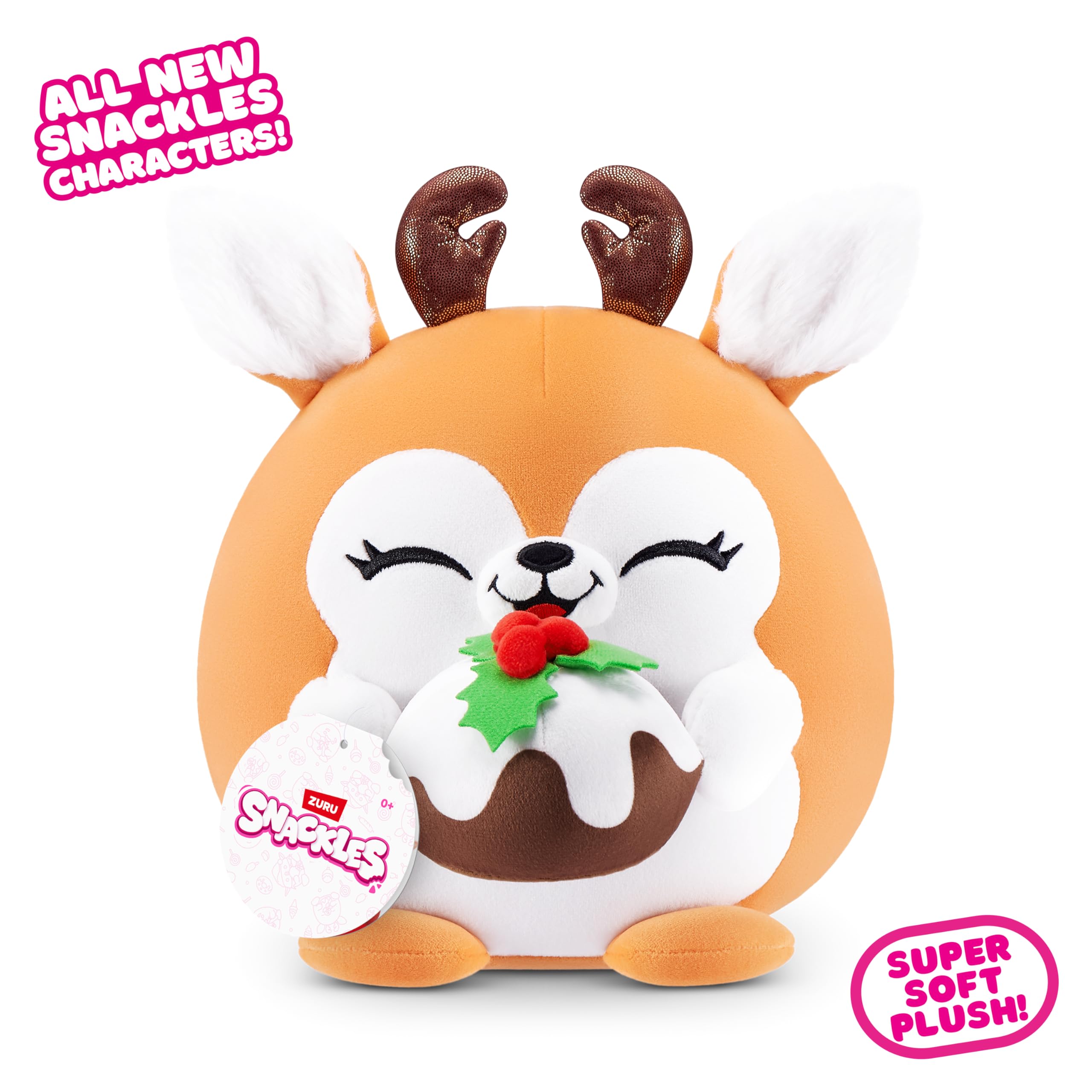 Snackles Christmas Series 2 8-inch Plush - Frosty with Snack by ZURU 9