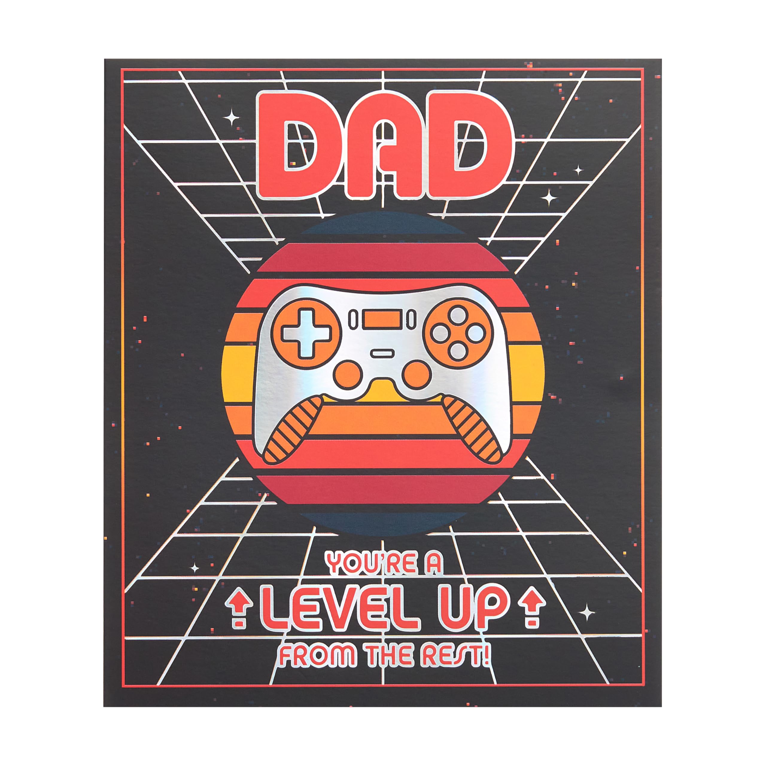 UK Greetings Father's Day Card for Dad, Grandad, Husband | Retro Gaming Design | 15.9 x 18.4 cm 5