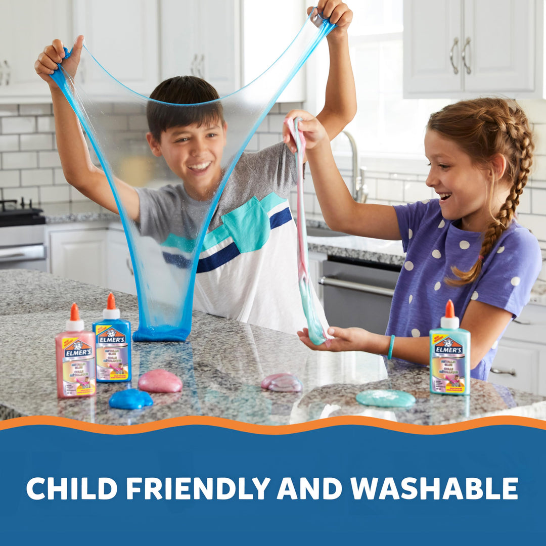 Elmer's Metallic Slime Kit - Arts & Crafts Toy for Kids with Shimmering Slime Ingredients