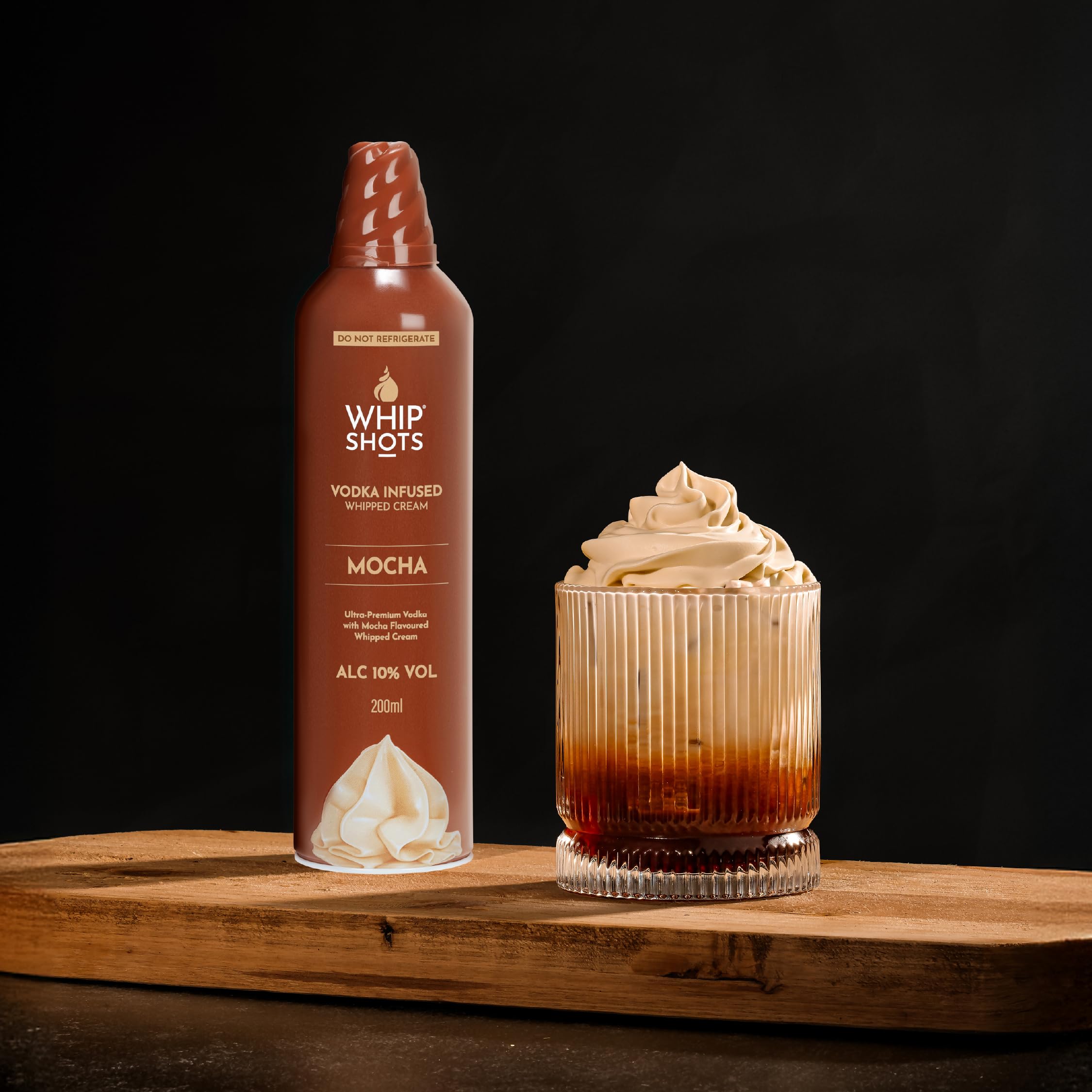 MOCHA WHIPSHOTS | Vodka Infused Whipped Cream | 10% ABV | 200ml 5