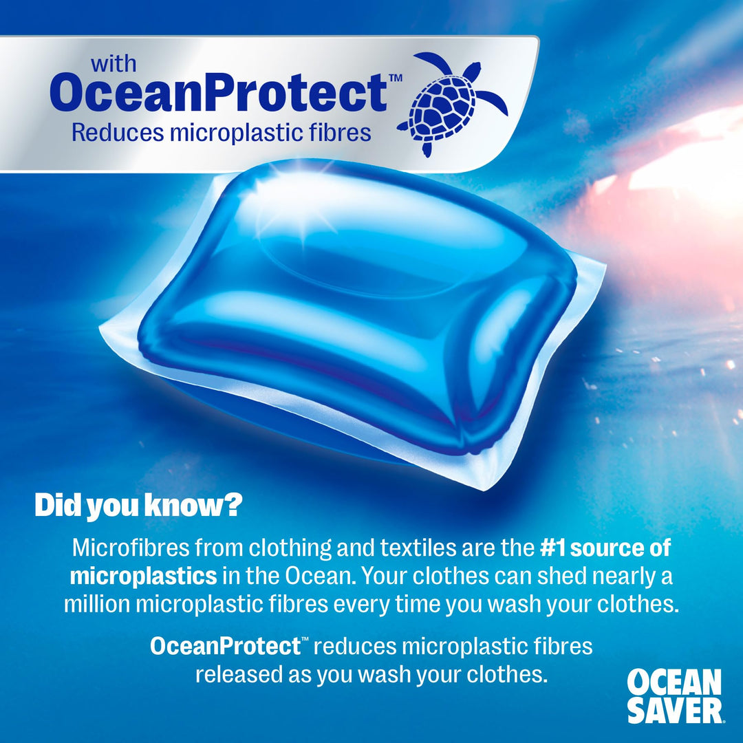 OceanSaver - Eco Non-Bio Laundry Detergent Washing Capsules 30 Washes