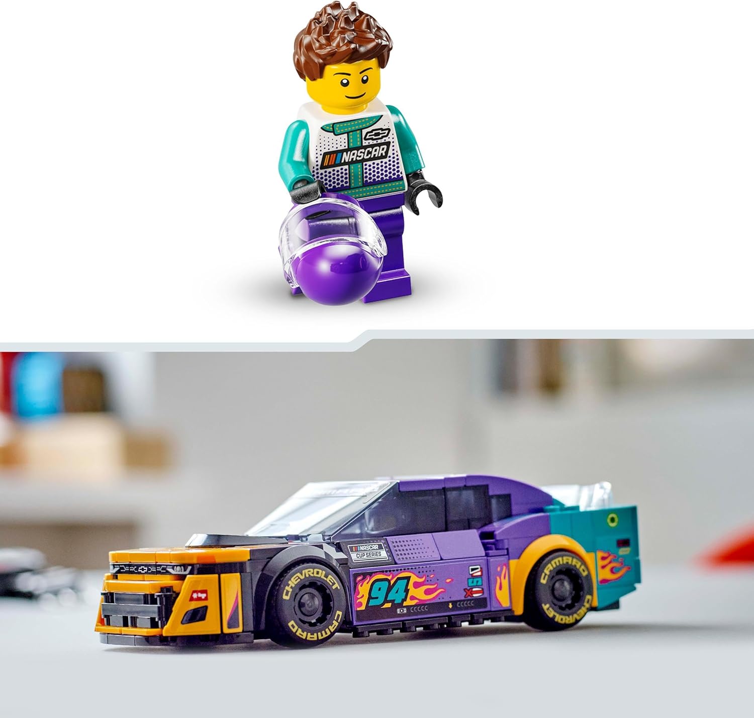 LEGO Speed Champions NASCAR Next Gen Chevrolet Camaro ZL1 Race Car Toy - Building Set for Ages 9+ 2