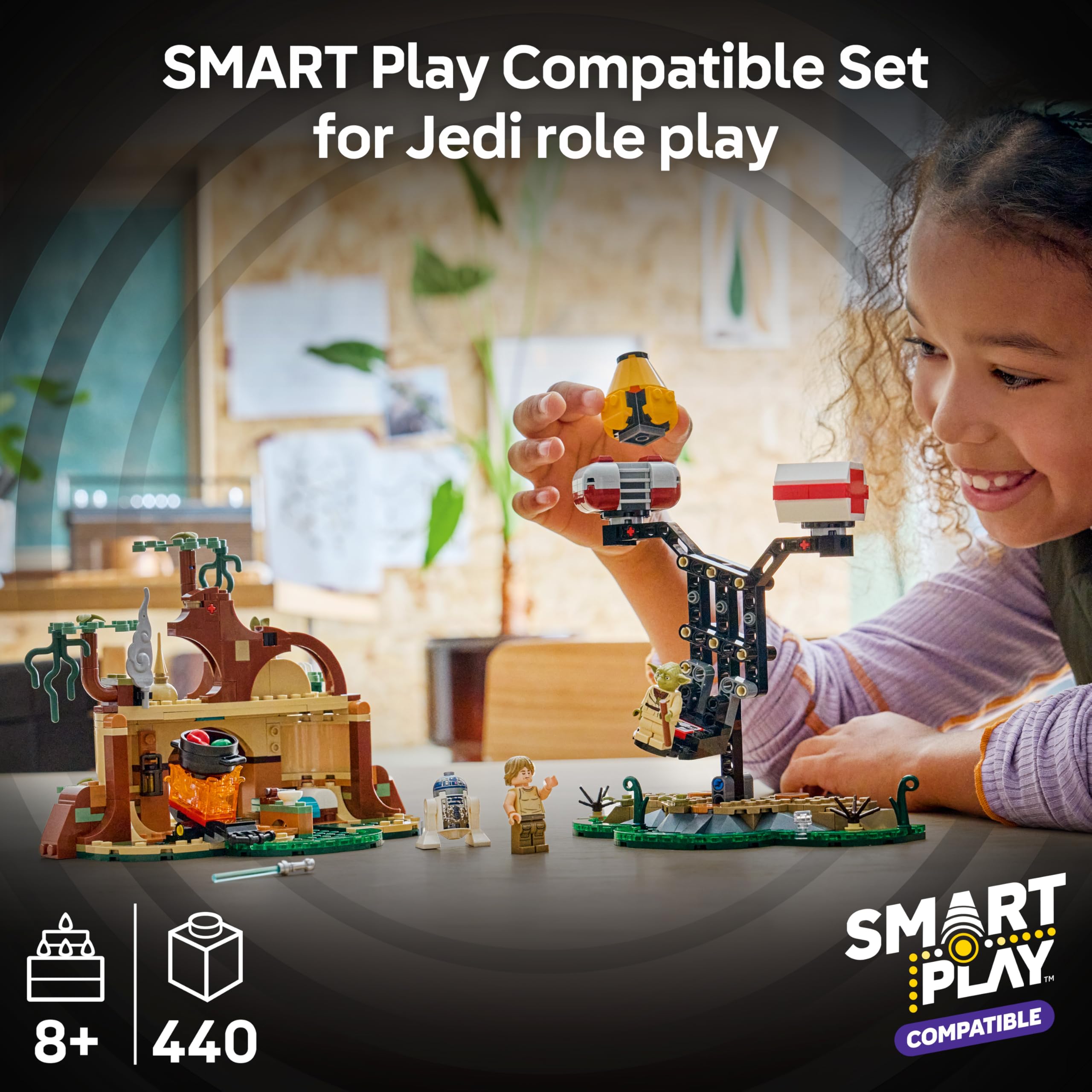 LEGO Star Wars 75422 SMART Play: Yoda's Hut and Jedi Training Set for Ages 8+ 2