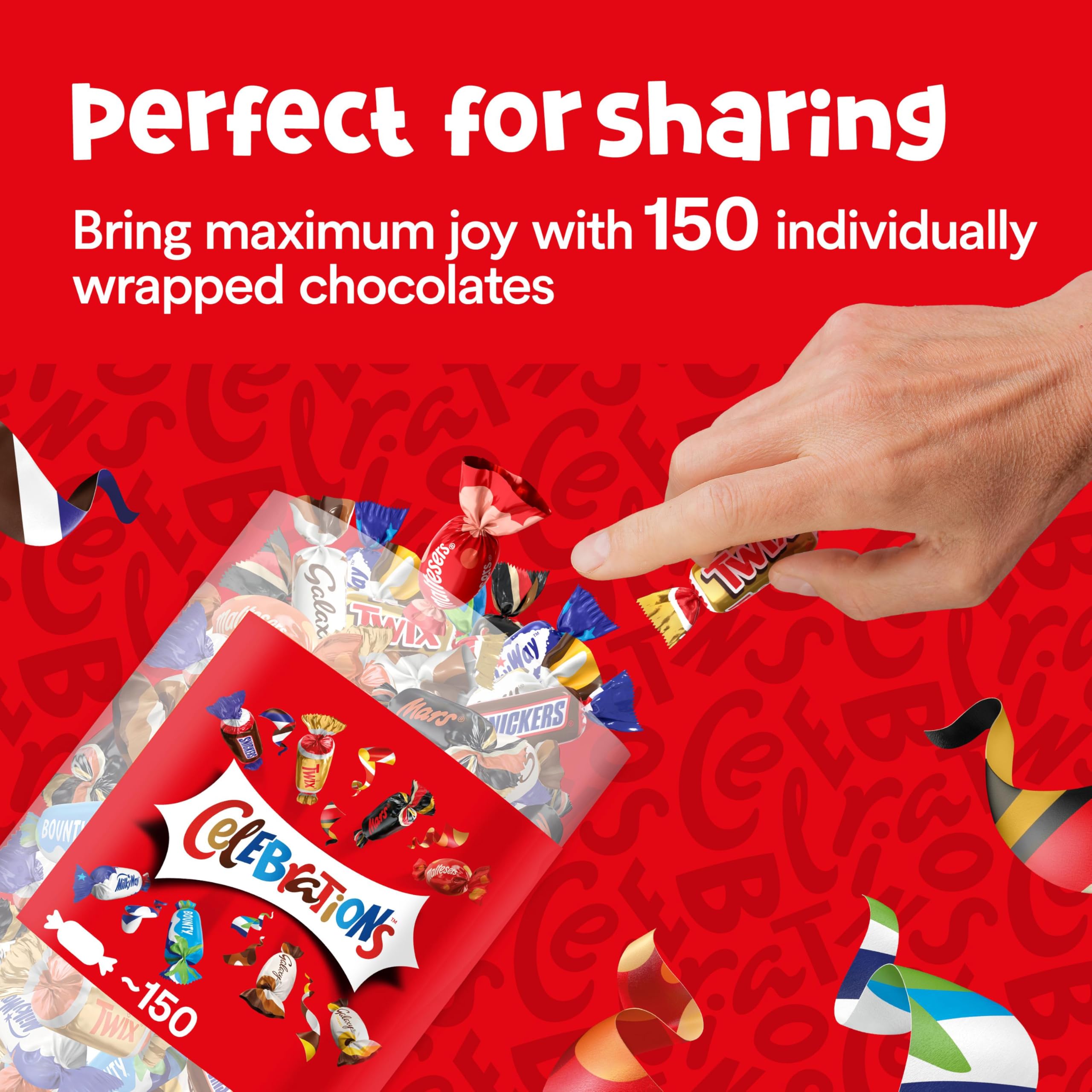 Celebrations Milk Chocolate Gift Box of Mini Chocolates & Biscuit Bars Tube 4