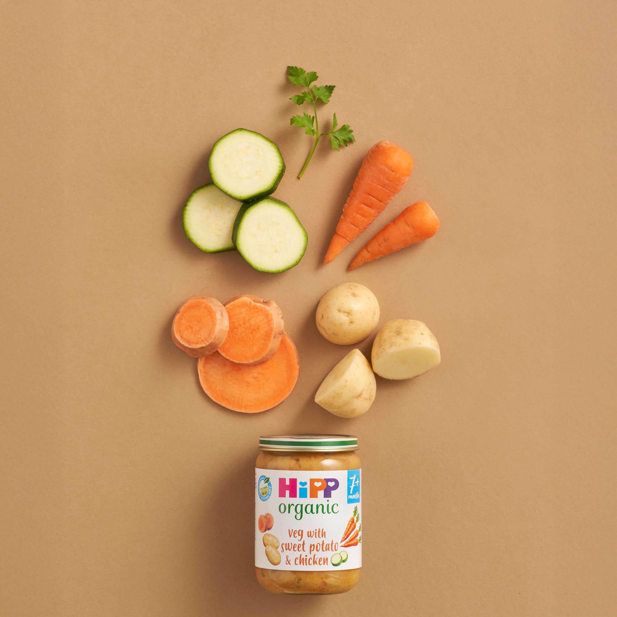 HiPP Organic Veg with Sweet Potato & Chicken Baby Food Jar | 7+ Months | 6 x 190g Pack 3