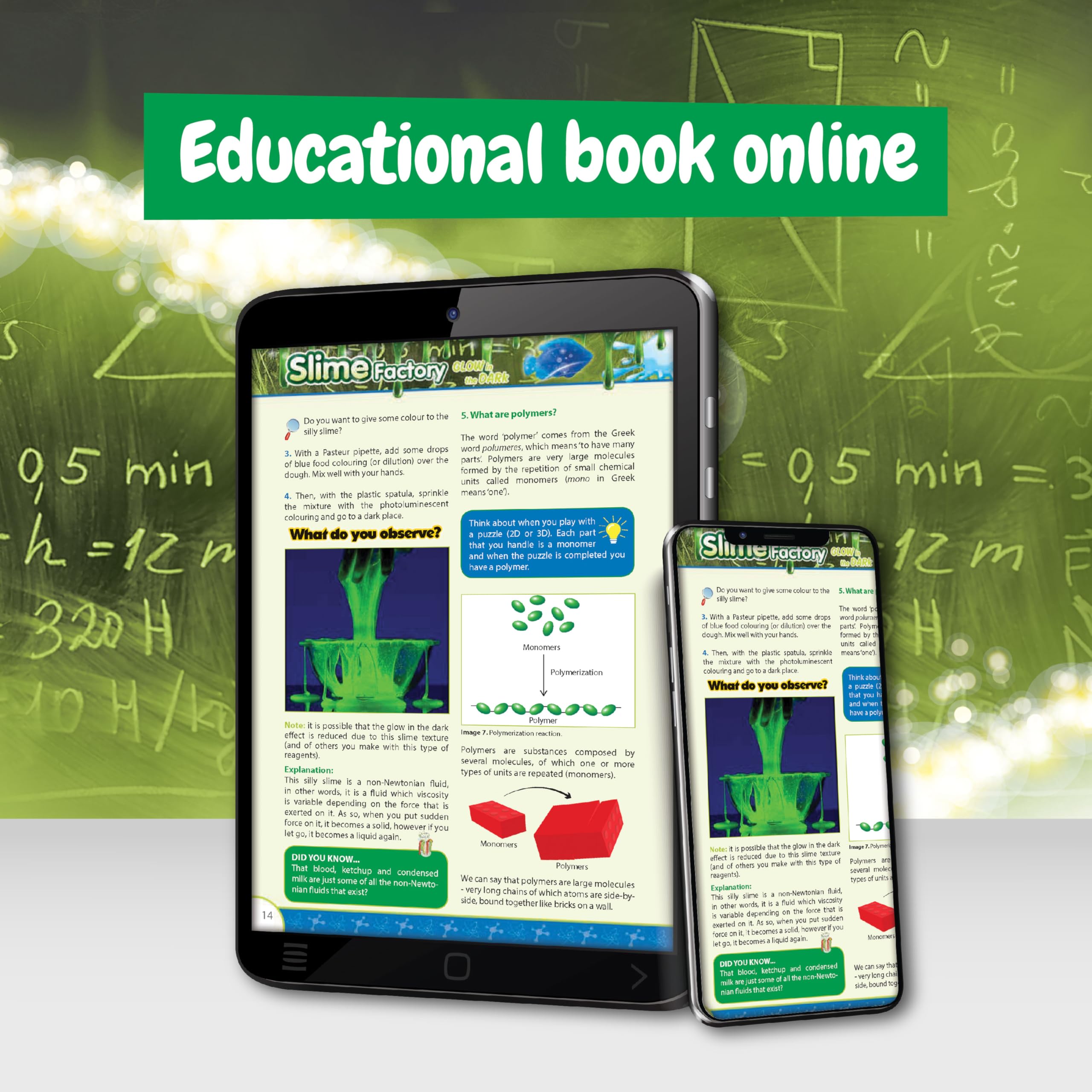 Science4you Slime Lab for Kids with Glow in the Dark - 20+ Activities STEM Kit 14