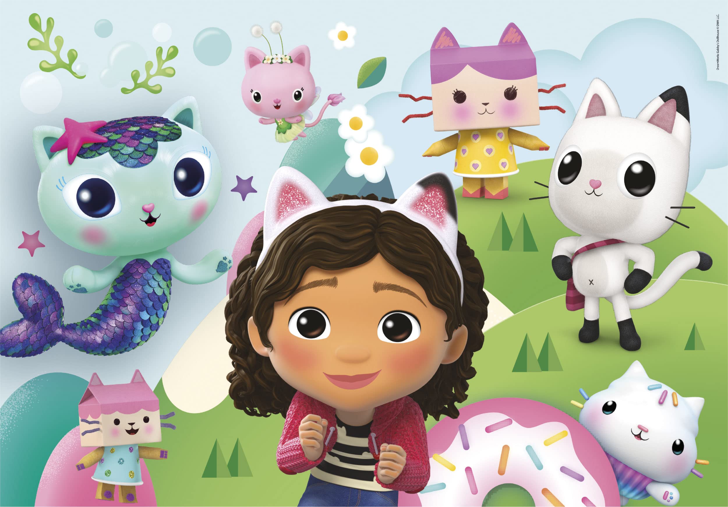 Clementoni Gabby's Dollhouse Puzzle - 2 x 60-Piece Jigsaw Puzzles for Kids