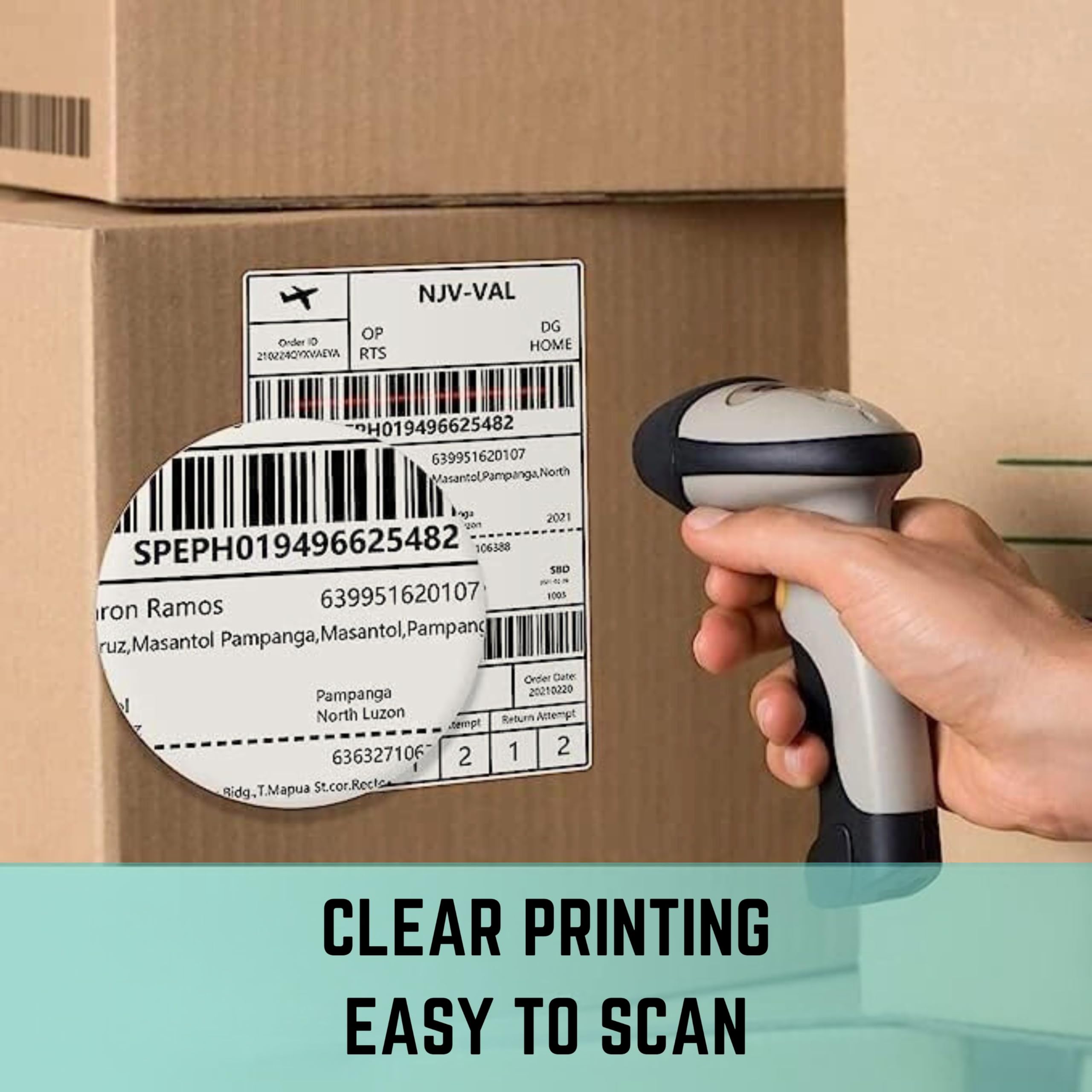 Double Dragon Direct Thermal Shipping Labels - 100x150mm (4"x6"), 500 Labels/Roll 2