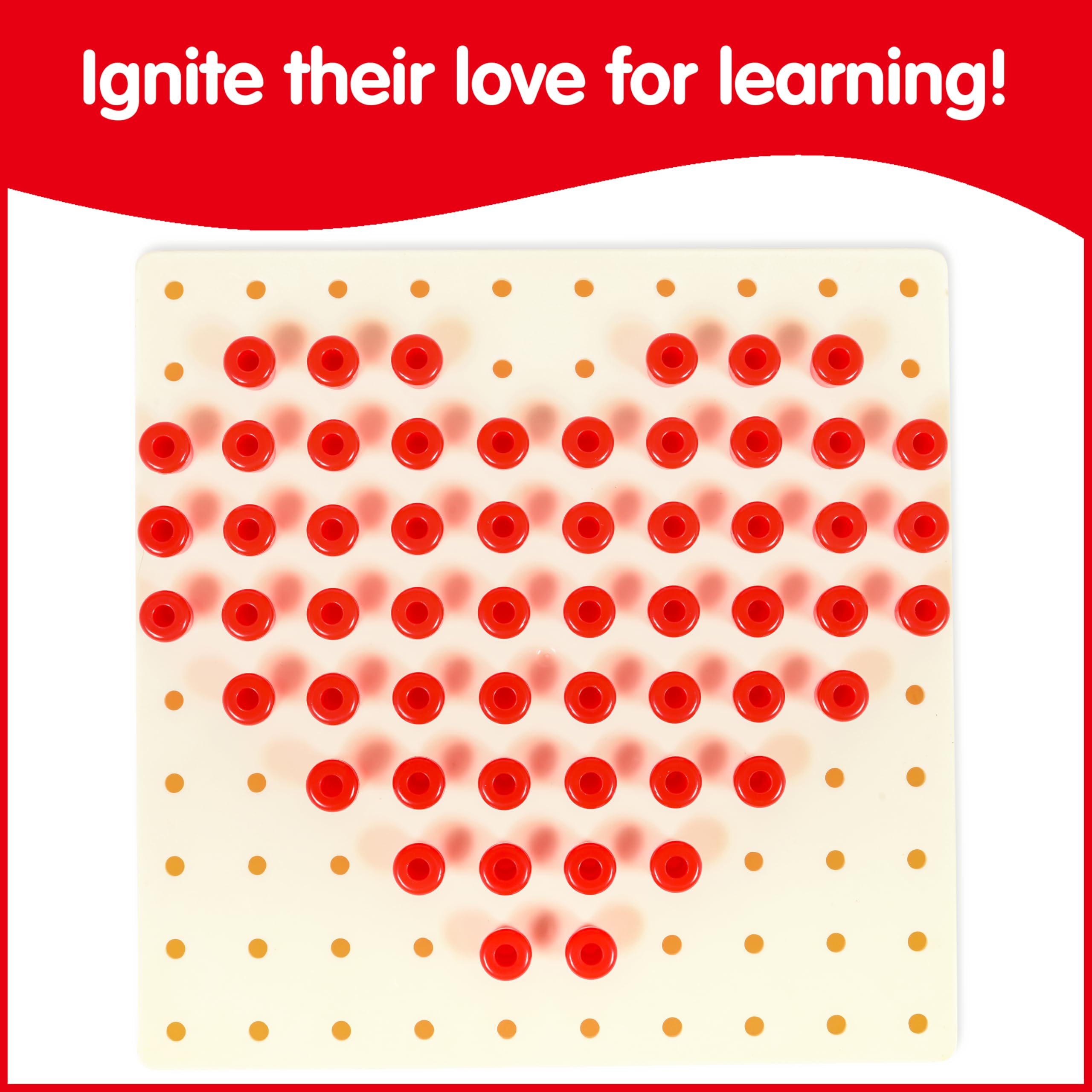 edxeducation Pegs and Peg Board Set - 1,000 Pegs + 5 Boards | Fine Motor Skills & Montessori Learning 8