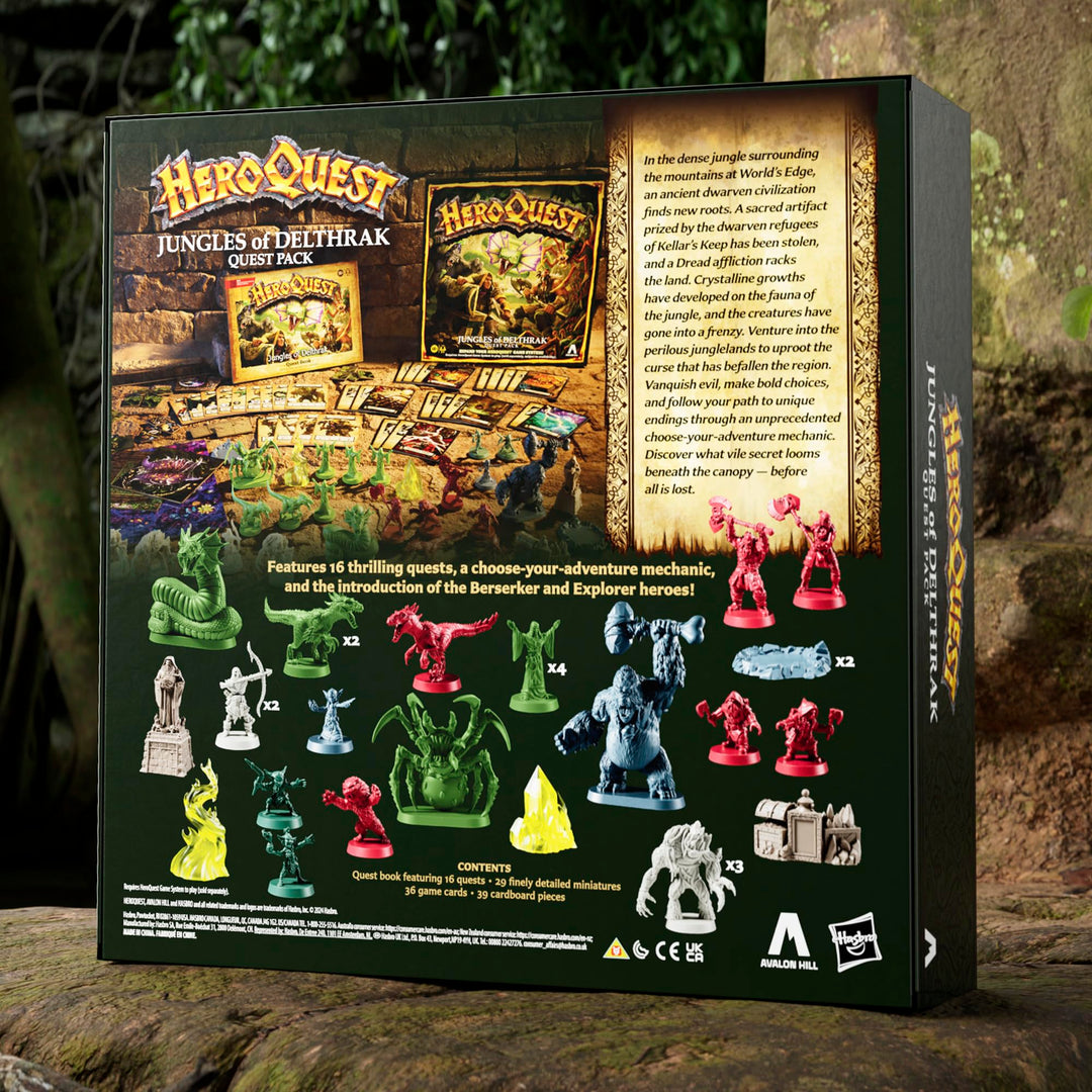 Avalon Hill HeroQuest Jungles of Delthrak Quest Pack – Expansion for HeroQuest Game System