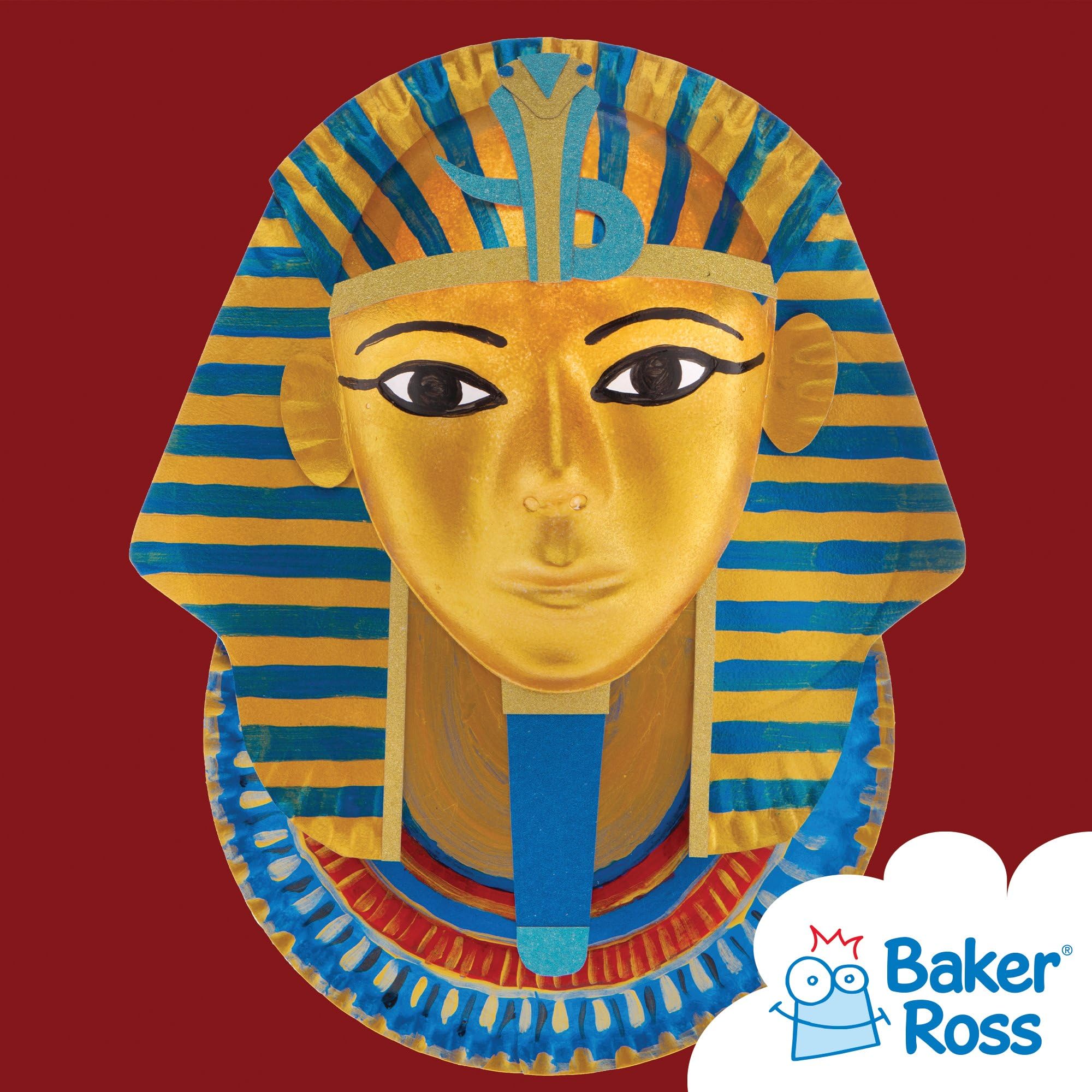 Baker Ross E1144 Blank Plastic Face Masks for Kids to Decorate - Pack of 6 | 20cm x 15cm 5