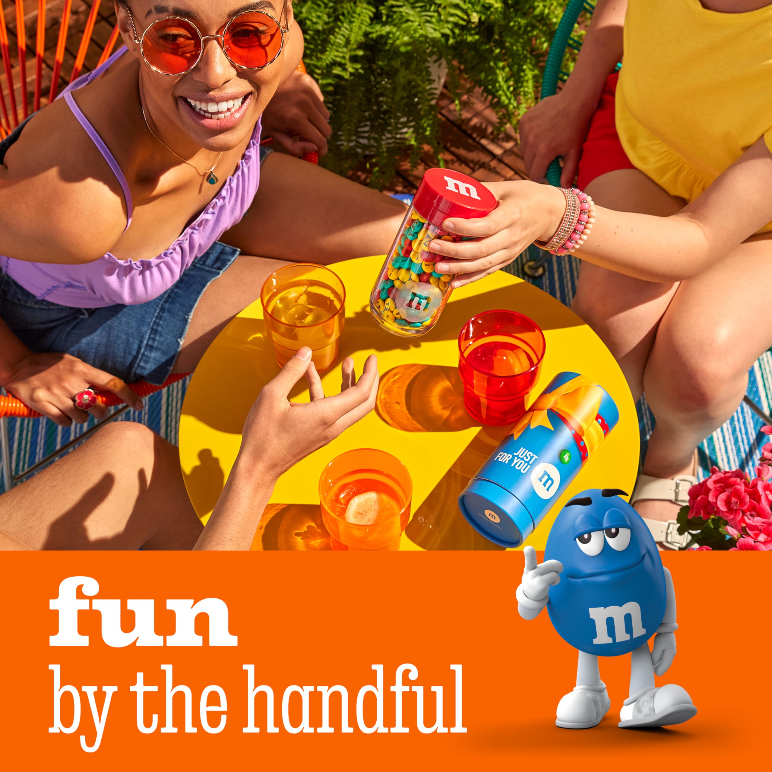 M&M's Peanut Milk Chocolate Party Bulk Bag - 800g Snack Pack 8