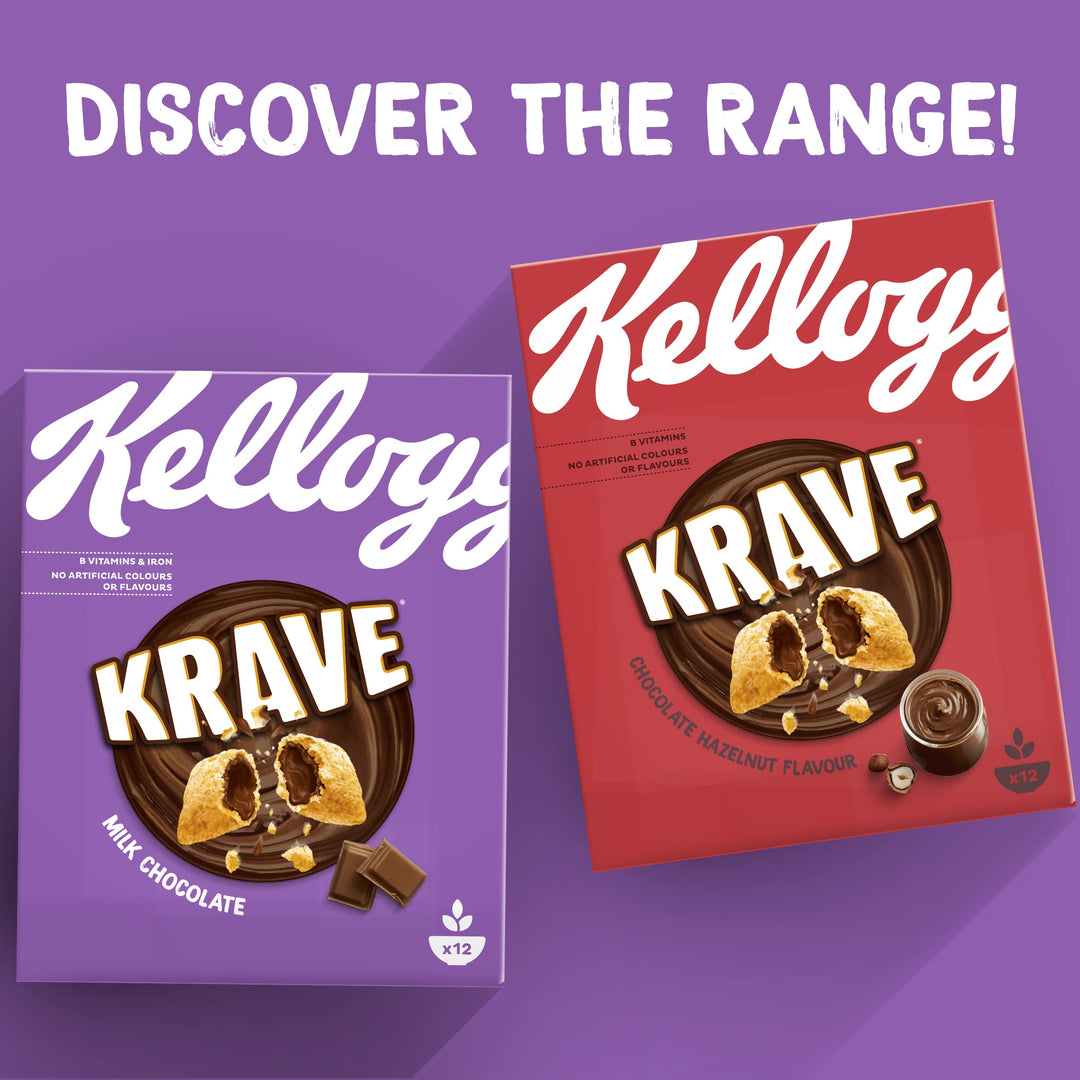 Kellogg's Krave Milk Chocolate Breakfast Cereal, 750g